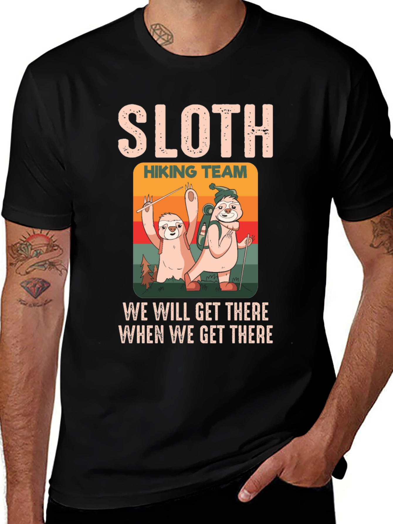 Sloth Hiking Team T-Shirt: Slow & Steady Wins!