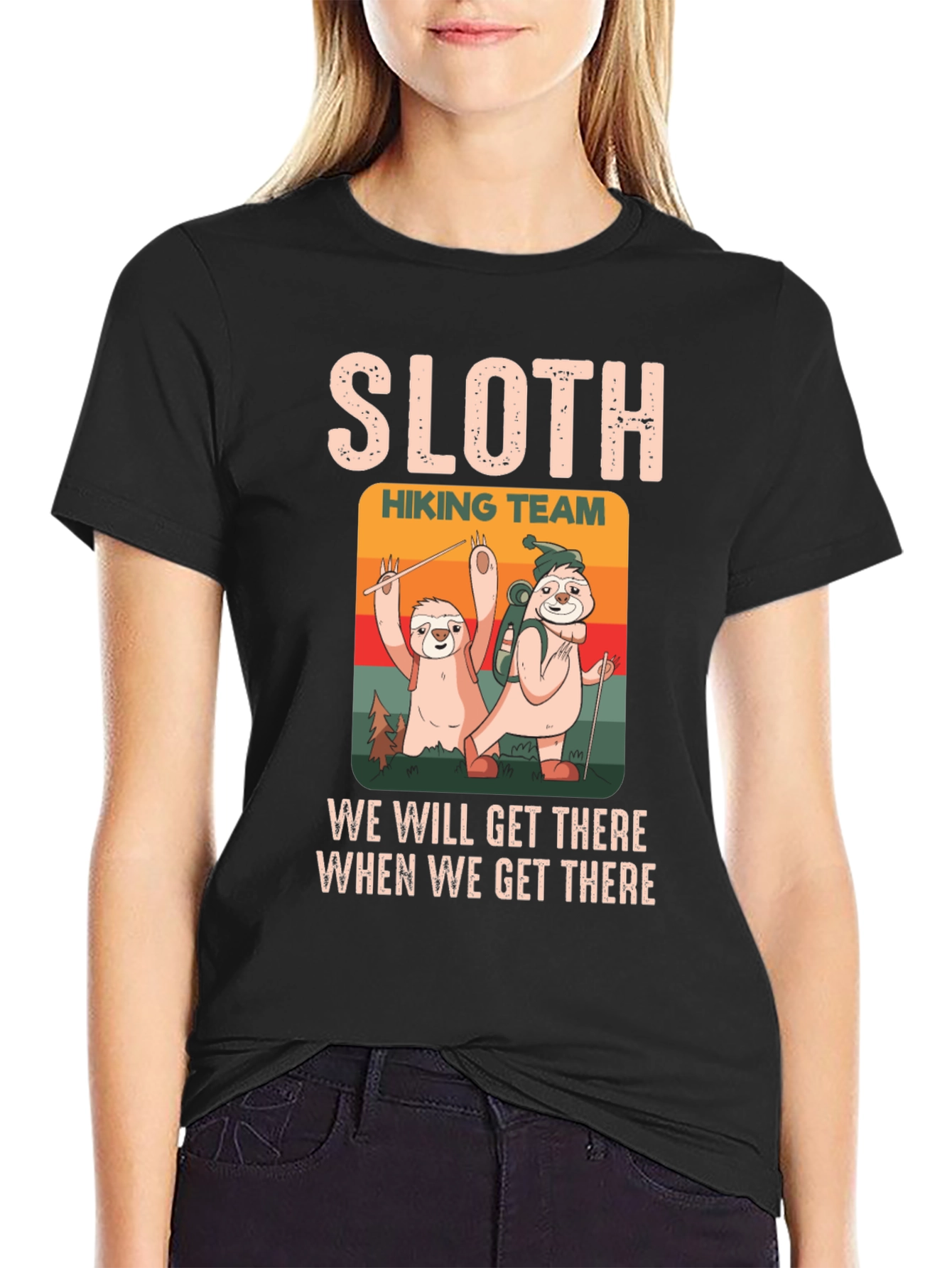 Sloth Hiking Team T-Shirt: Slow & Steady Wins!