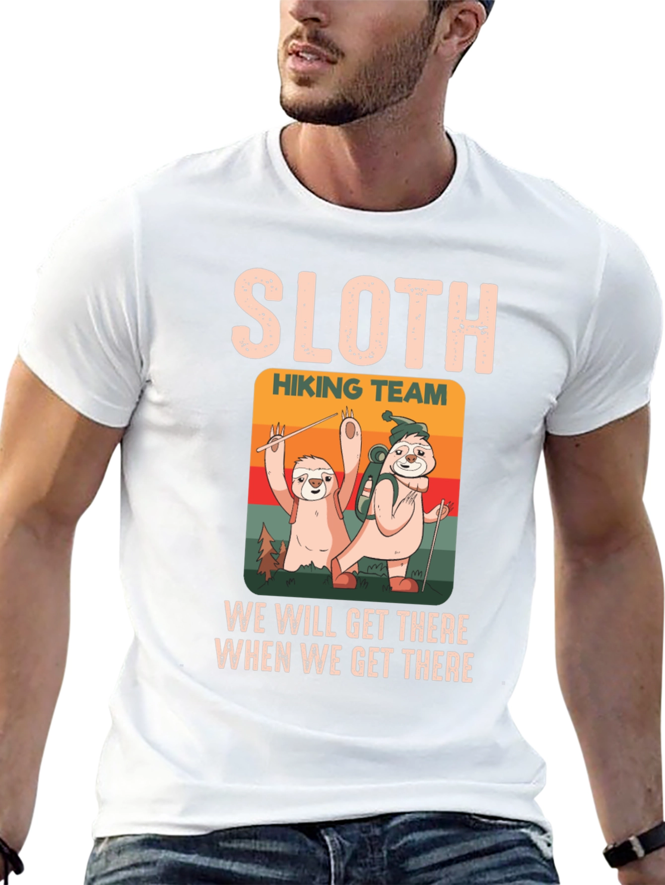 Sloth Hiking Team T-Shirt: Slow & Steady Wins!