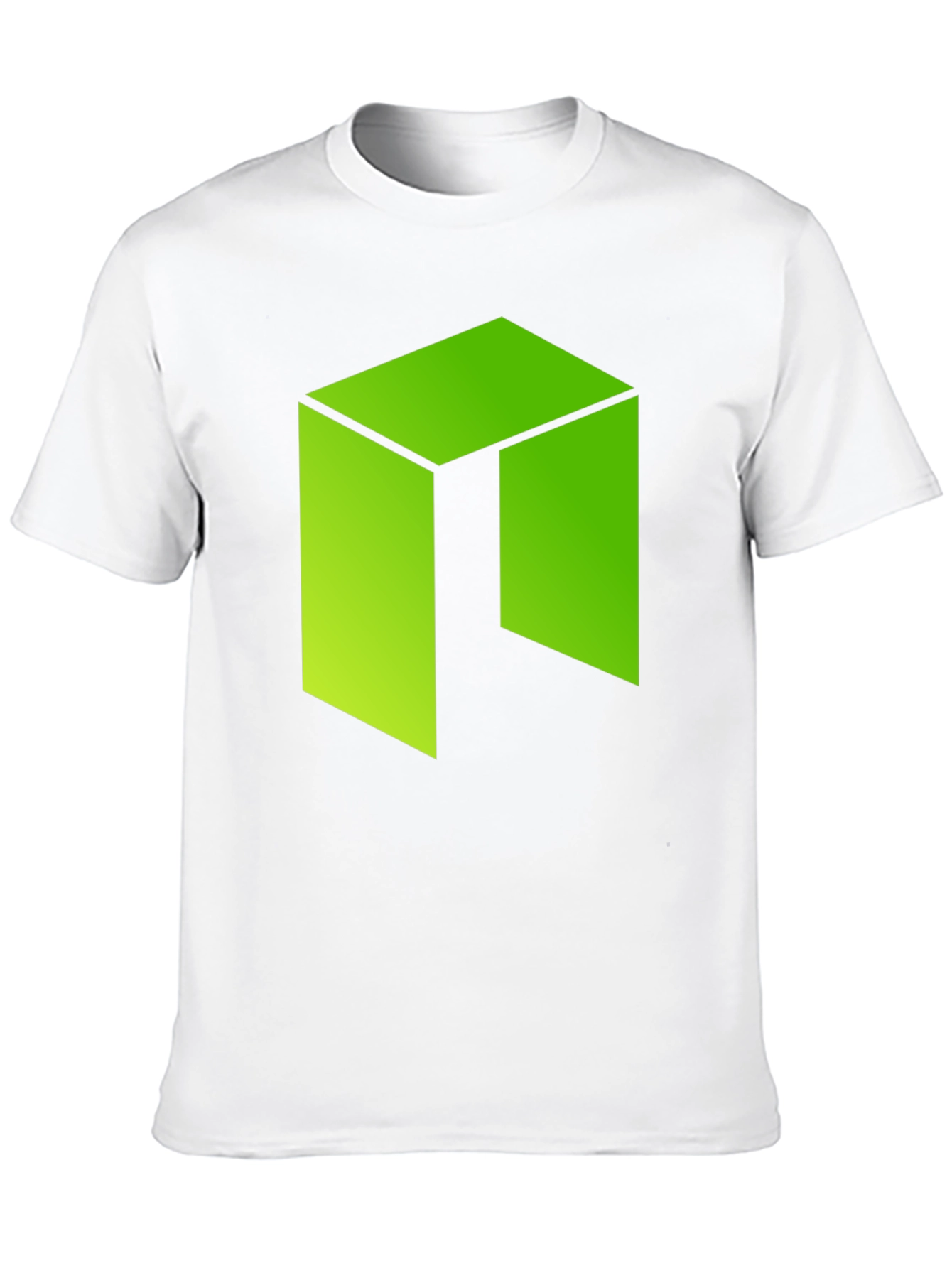 Geometric Green Logo Graphic T-Shirt
