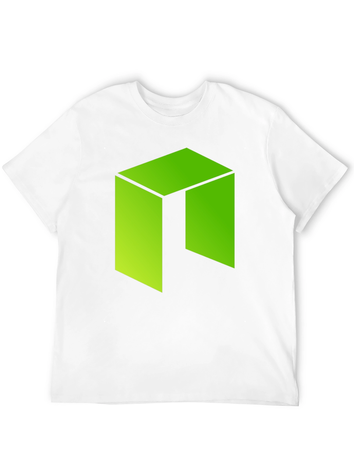 Geometric Green Logo Graphic T-Shirt