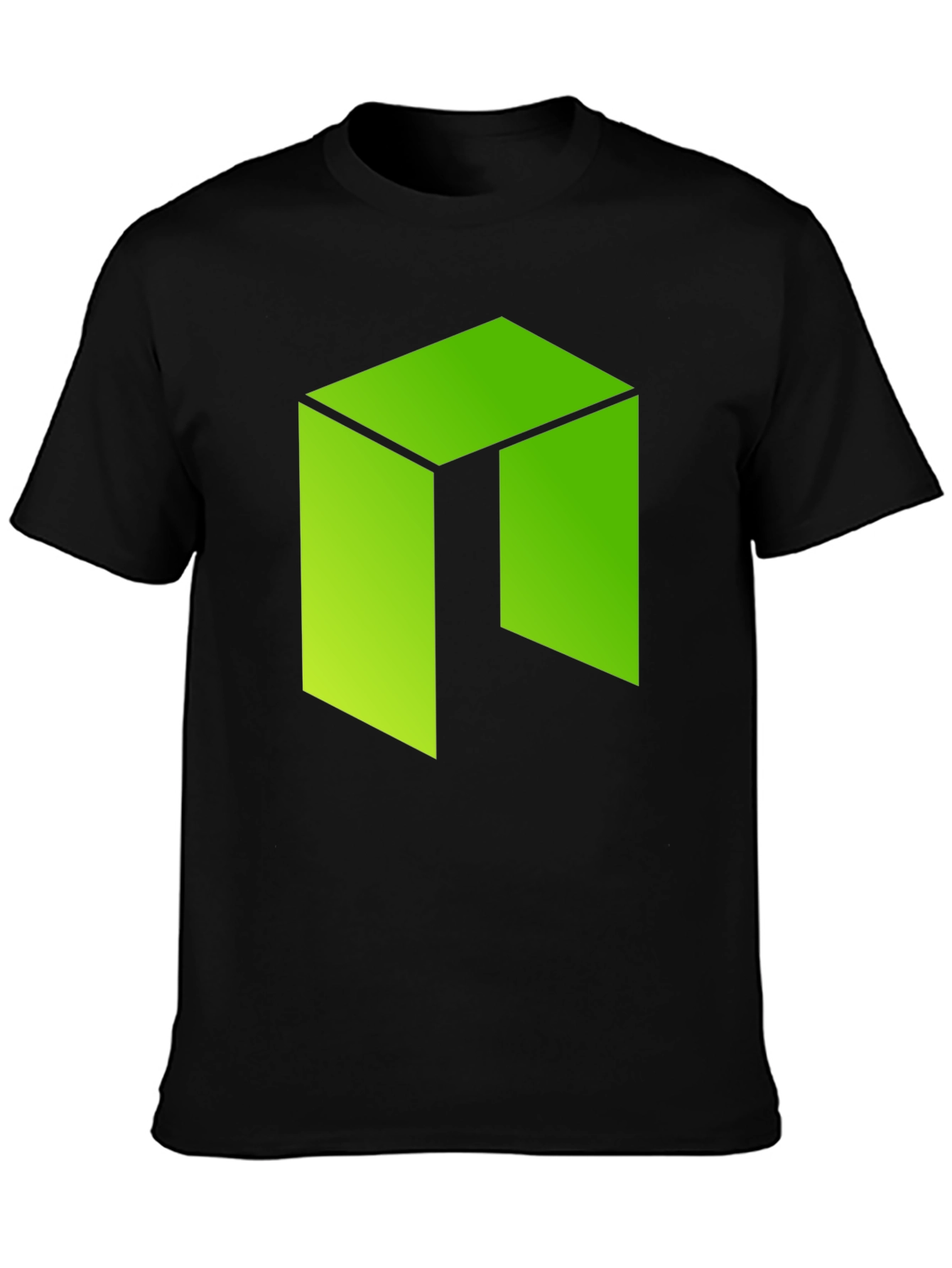 Geometric Green Logo Graphic T-Shirt