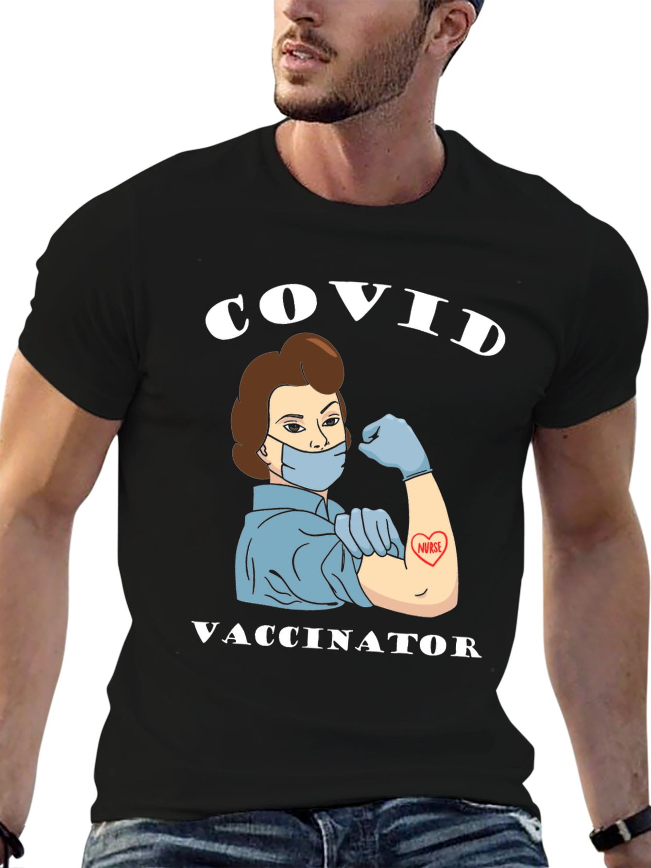 COVID Vaccinator T-Shirt - Support Nurses