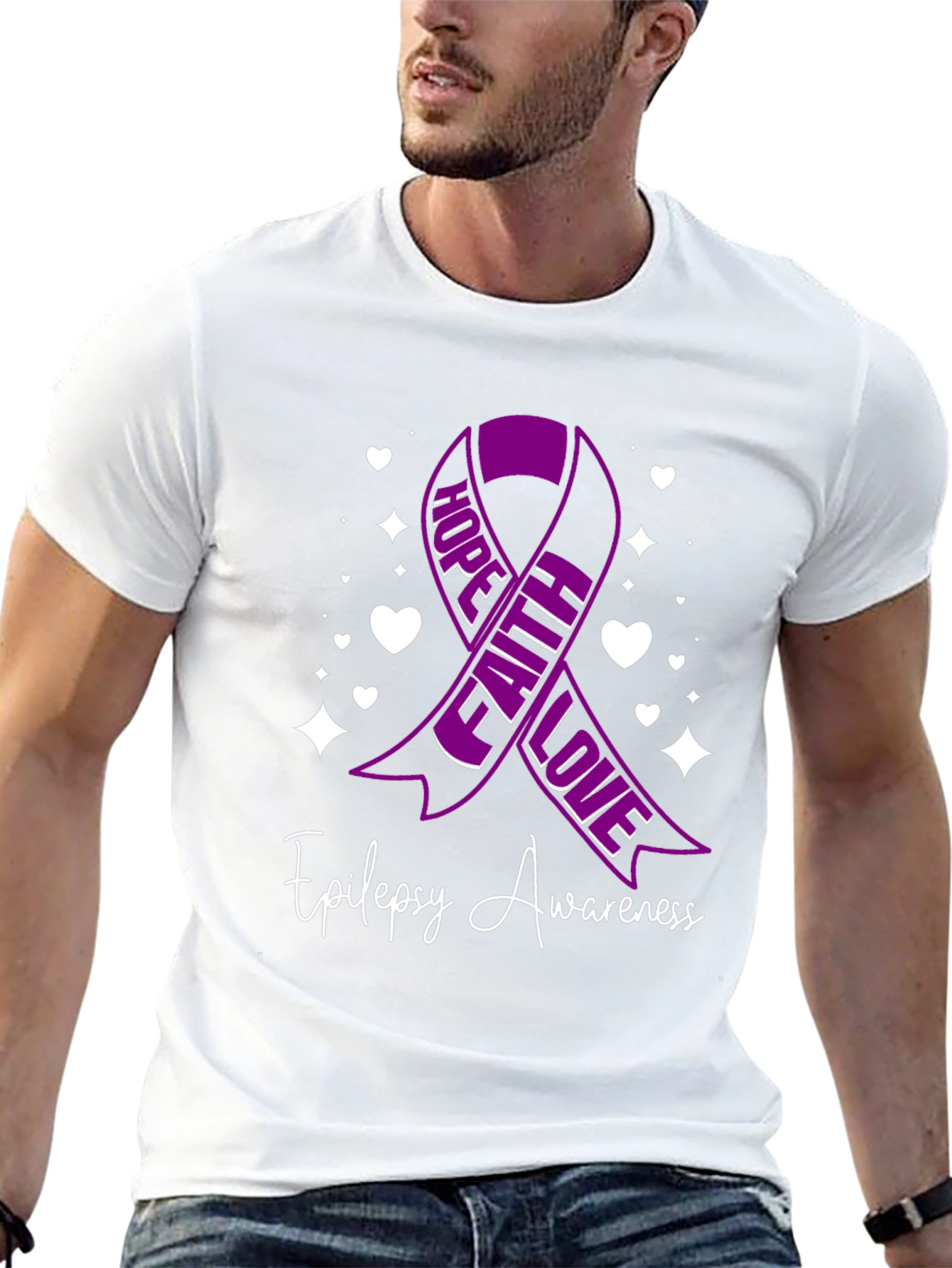 Epilepsy Awareness Ribbon Graphic Tee
