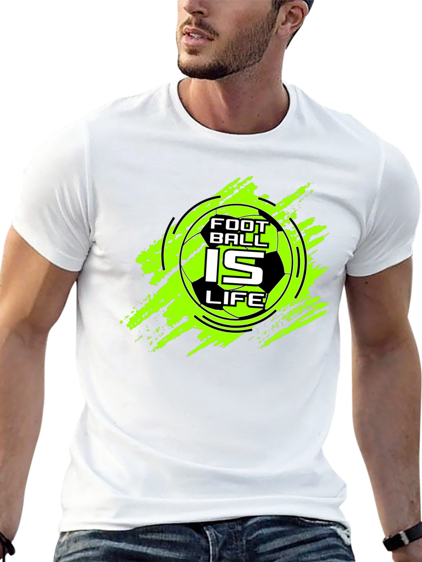 Football is Life Graphic Tee