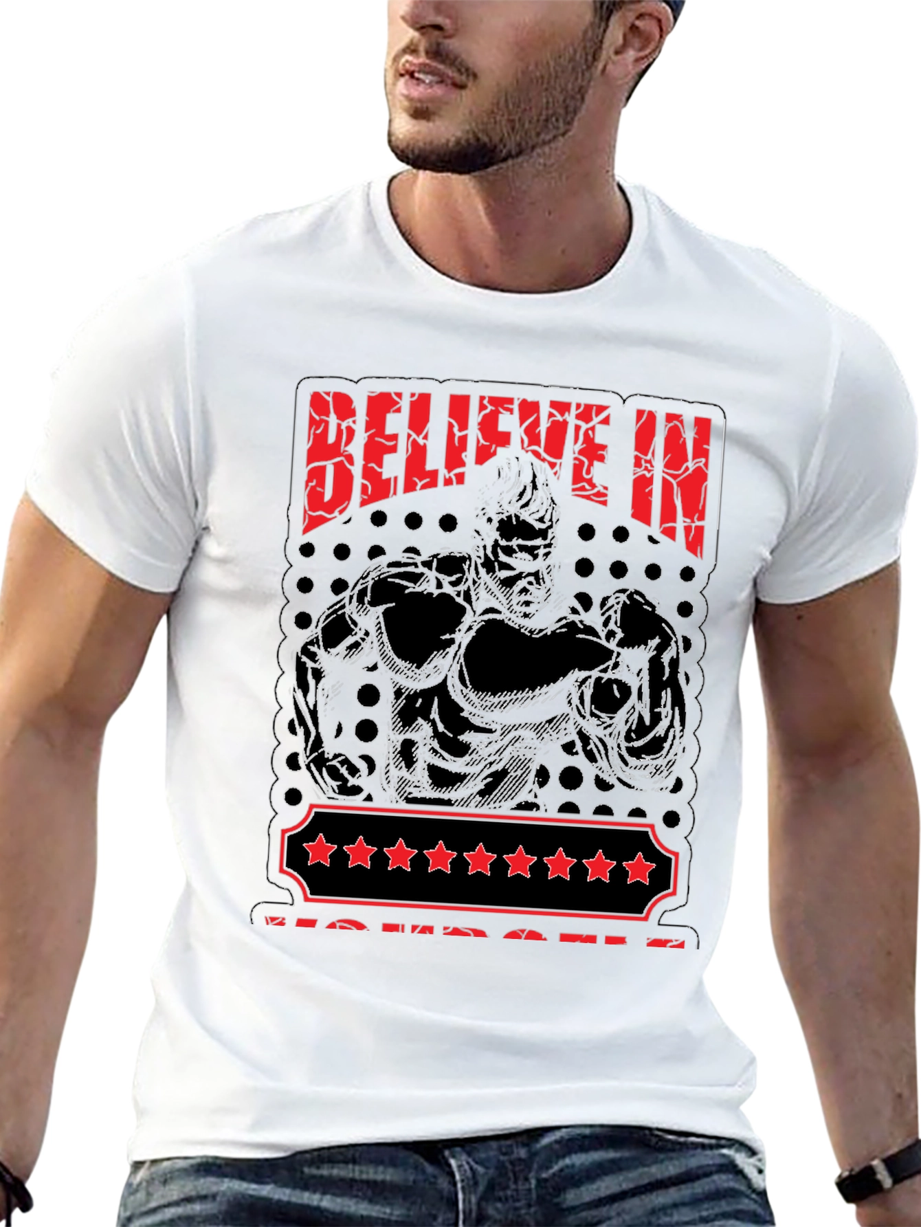 Believe in Yourself Graphic Tee - Black