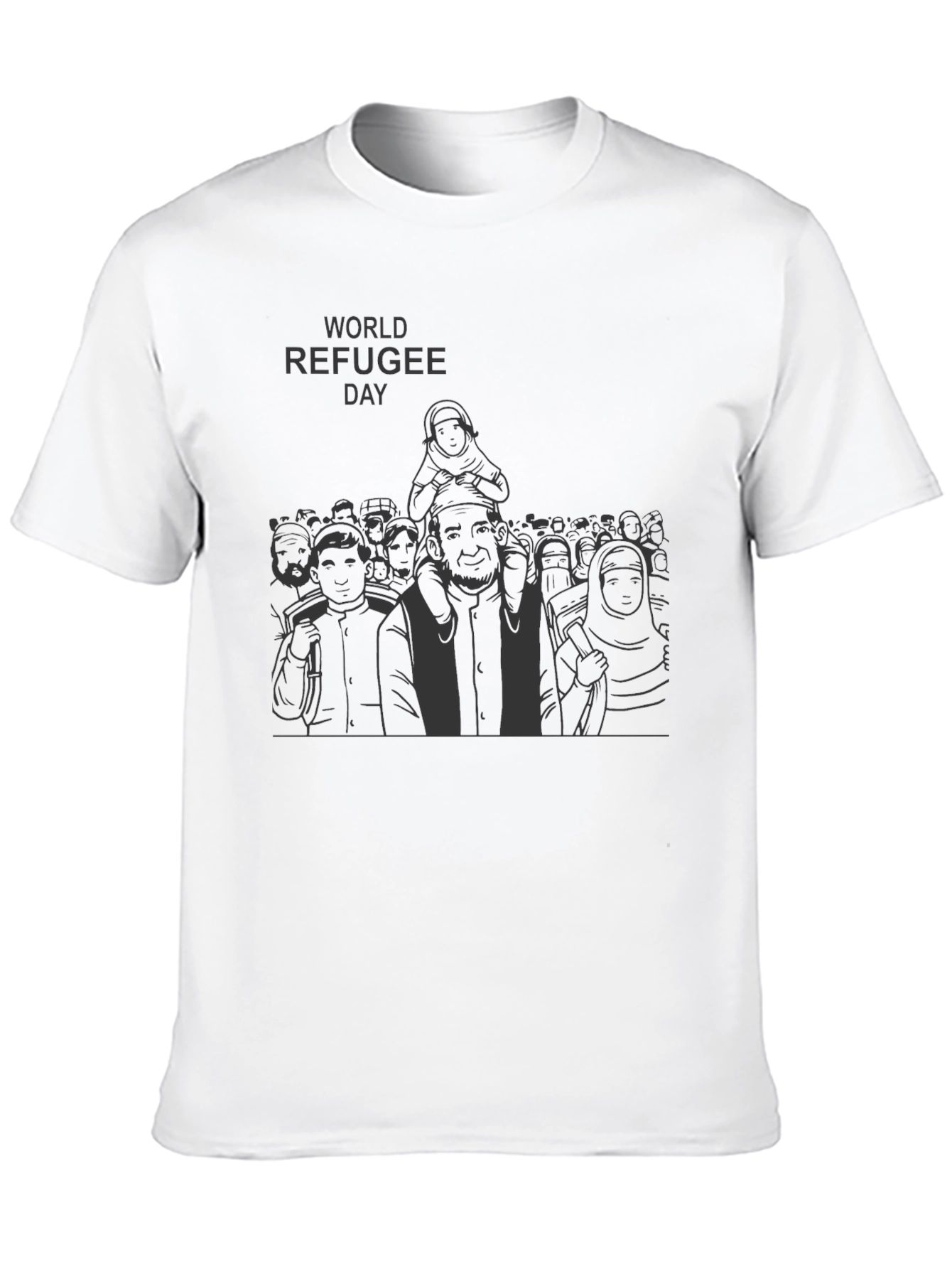 World Refugee Day T-Shirt - Black