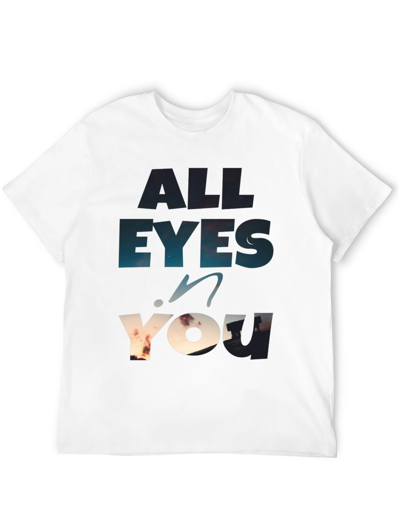 All Eyes On You Graphic Tee - Black