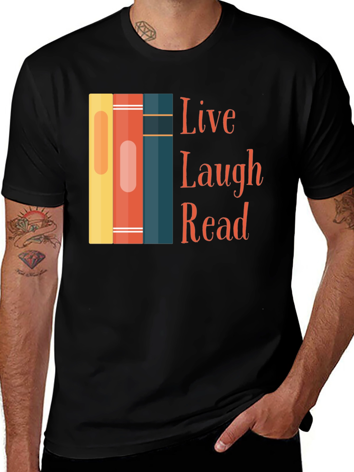 Live Laugh Read Graphic Tee