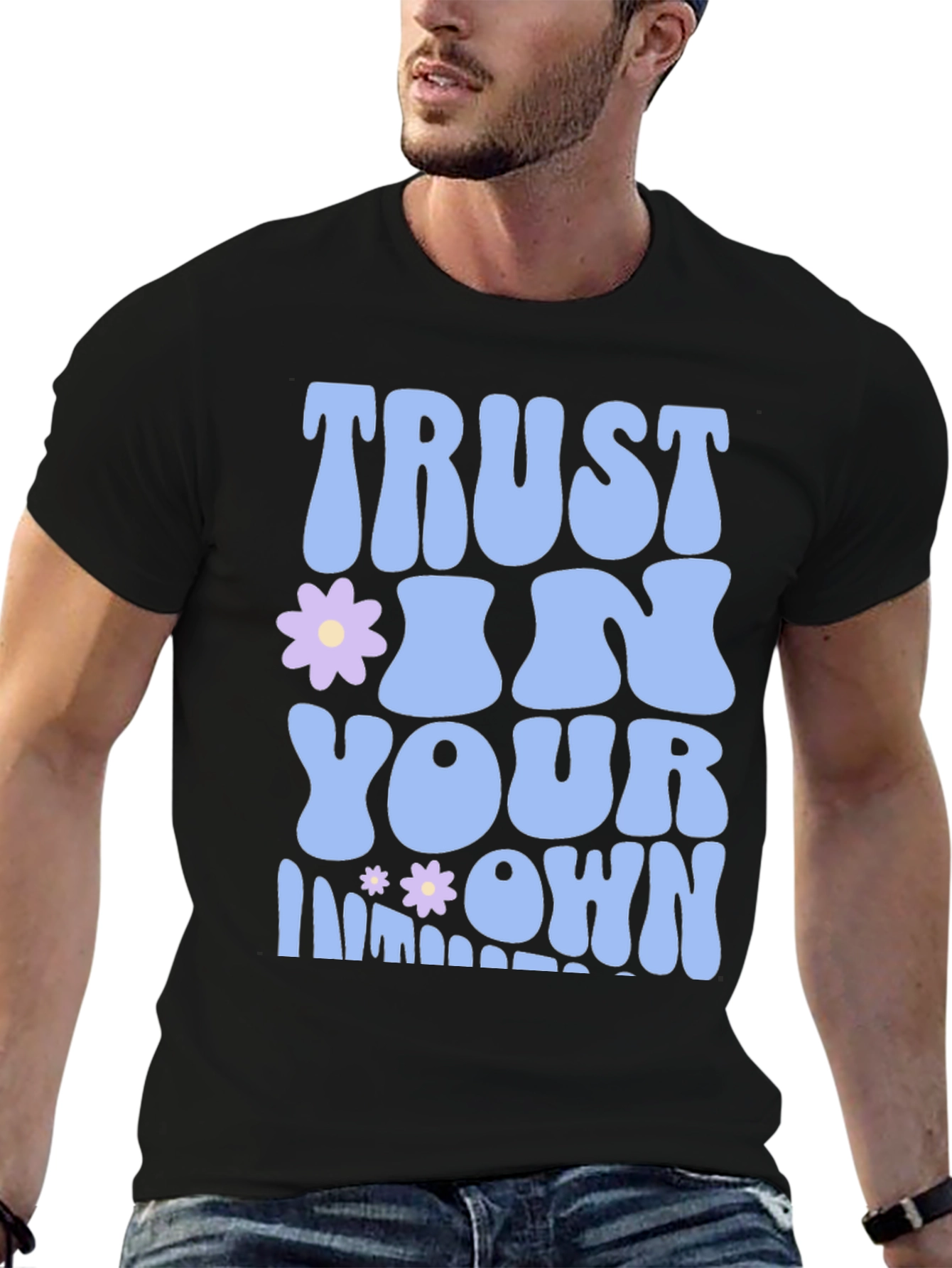 Trust in Your Own Light Black Graphic Tee
