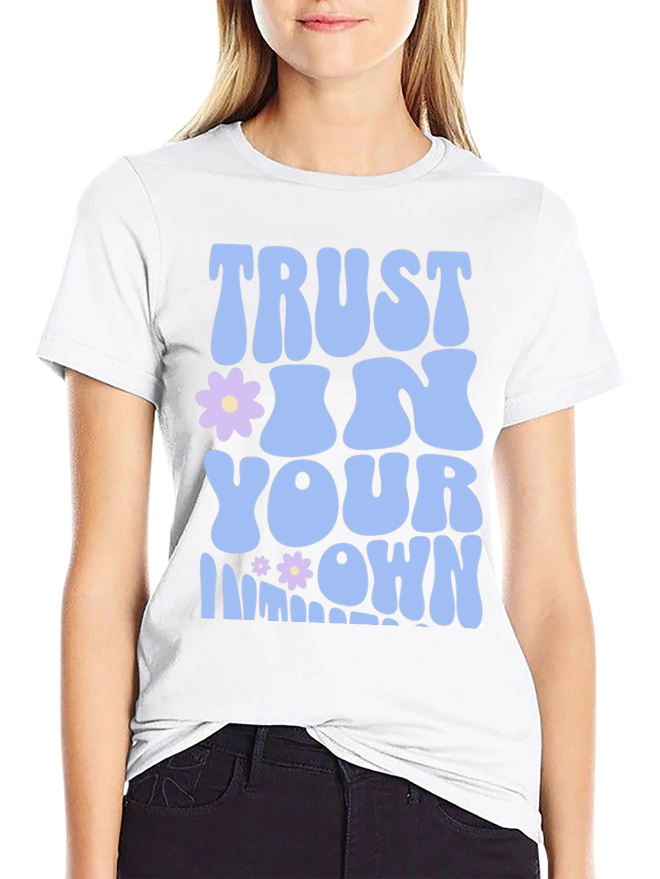 Trust in Your Own Light Black Graphic Tee