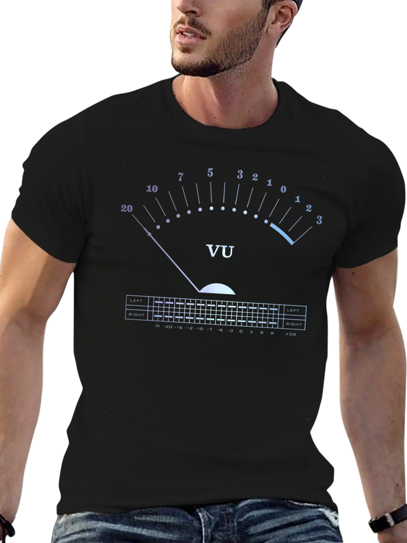 VU Meter T-Shirt - Audio Engineer Graphic Tee