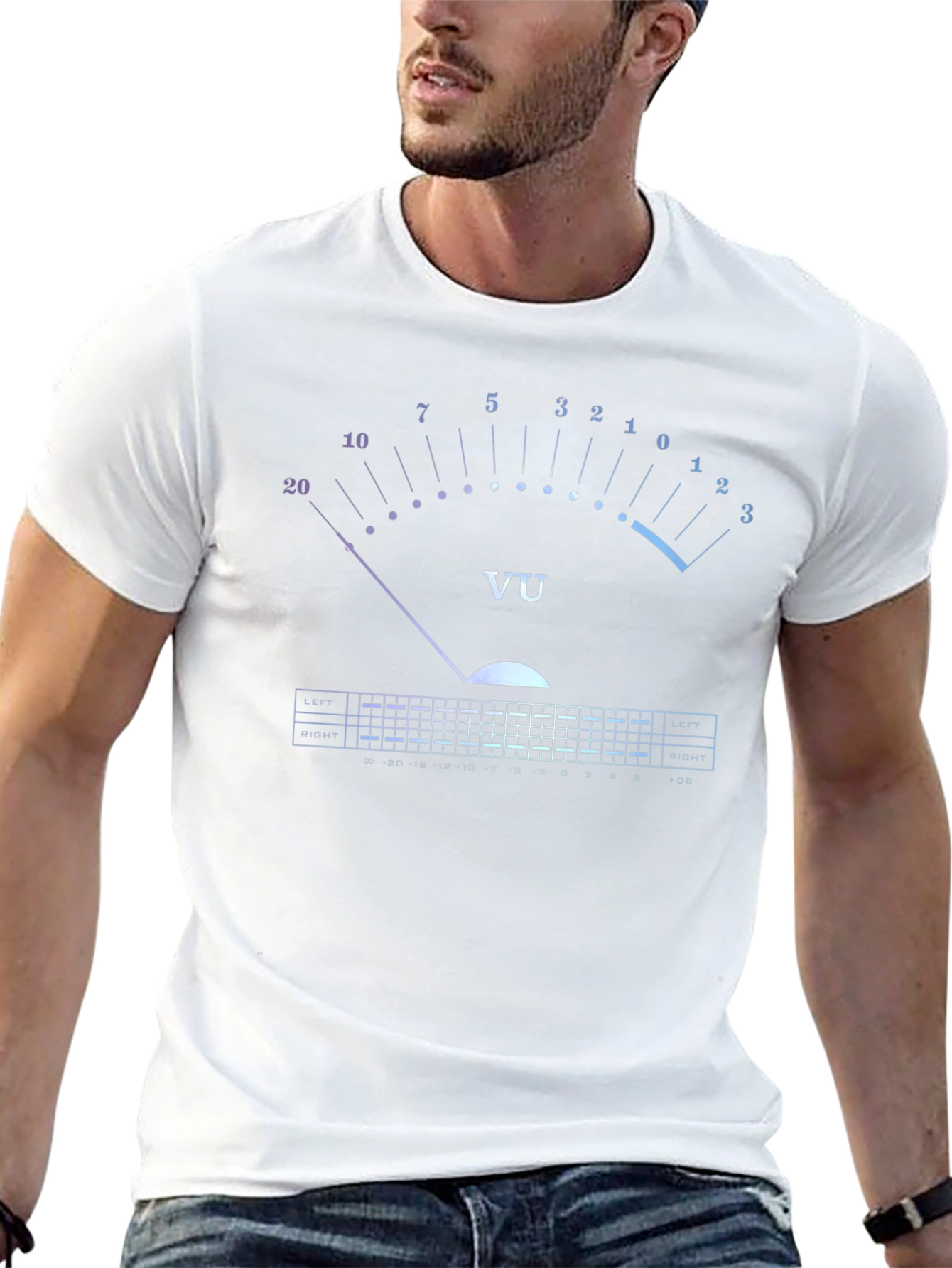 VU Meter T-Shirt - Audio Engineer Graphic Tee