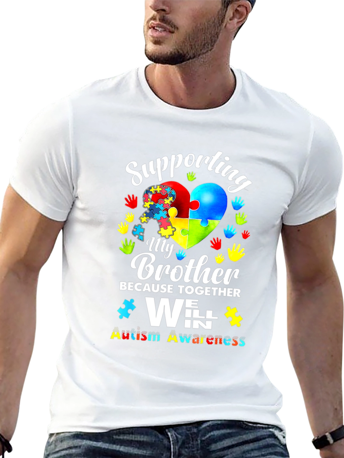 Autism Awareness Brother Support T-Shirt