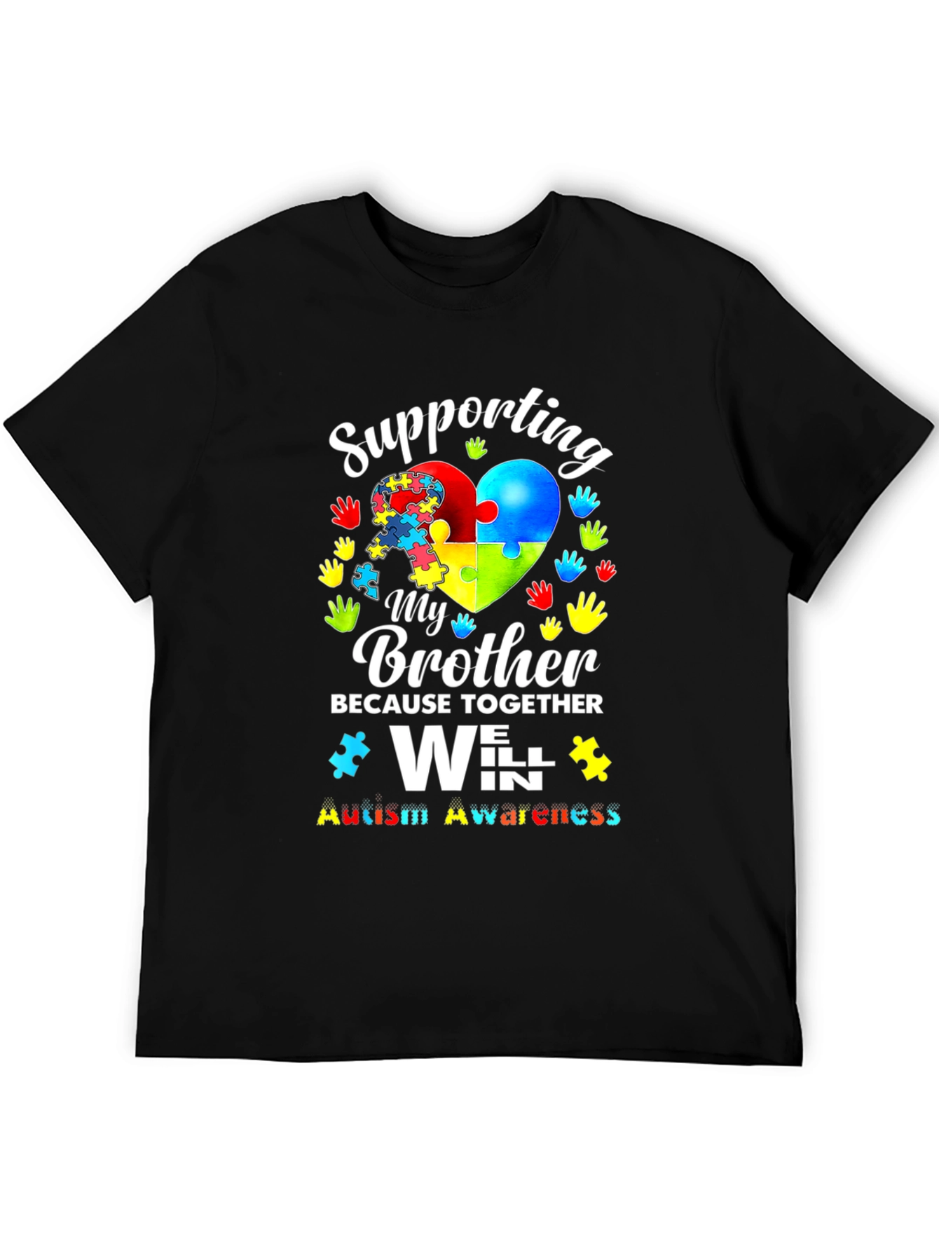 Autism Awareness Brother Support T-Shirt