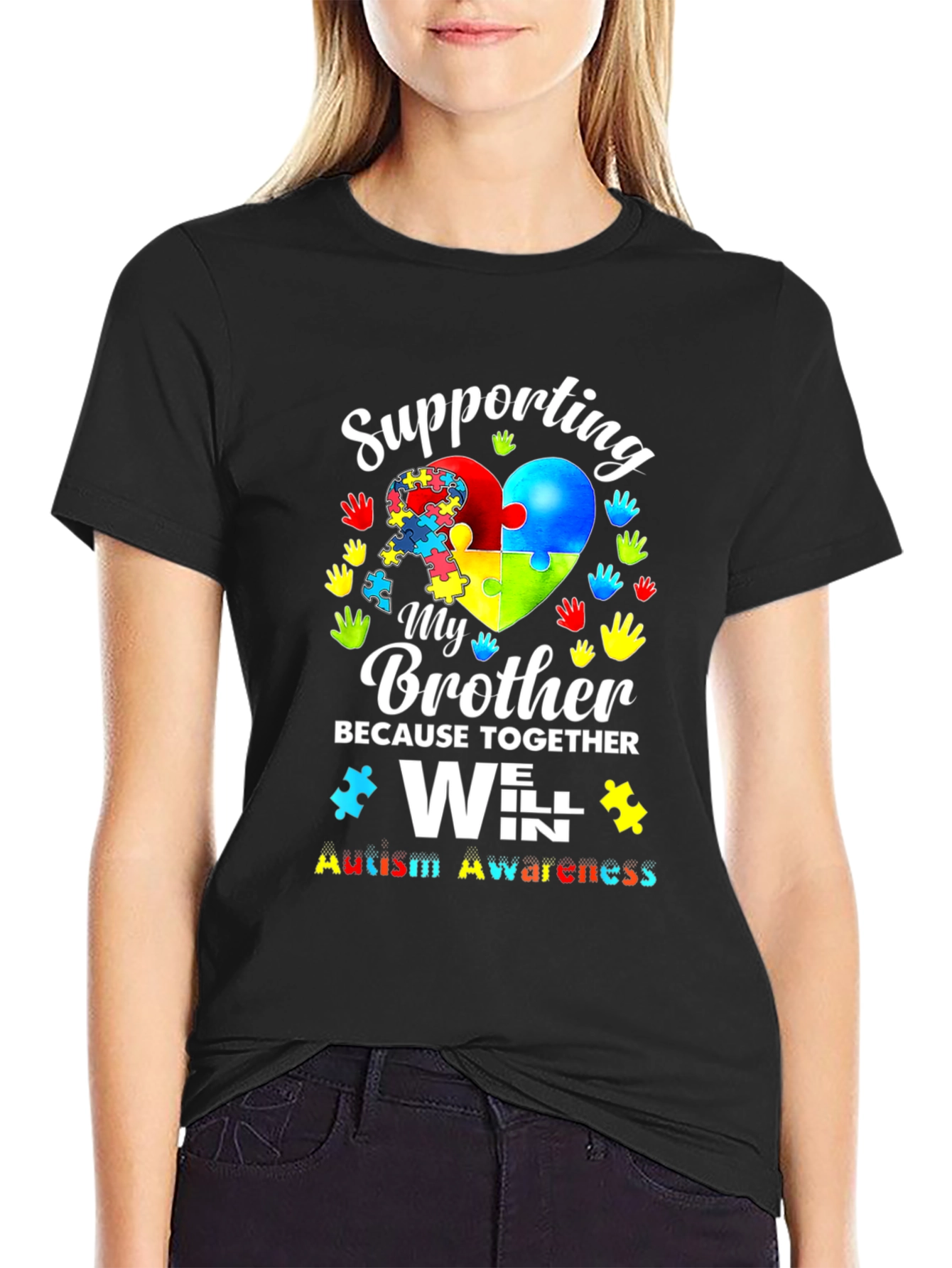 Autism Awareness Brother Support T-Shirt