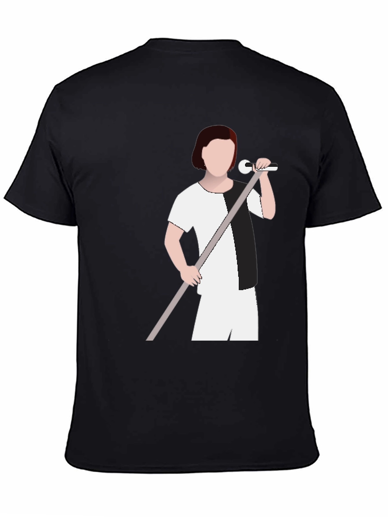 Monochrome Singer Graphic T-Shirt - Modern Tee