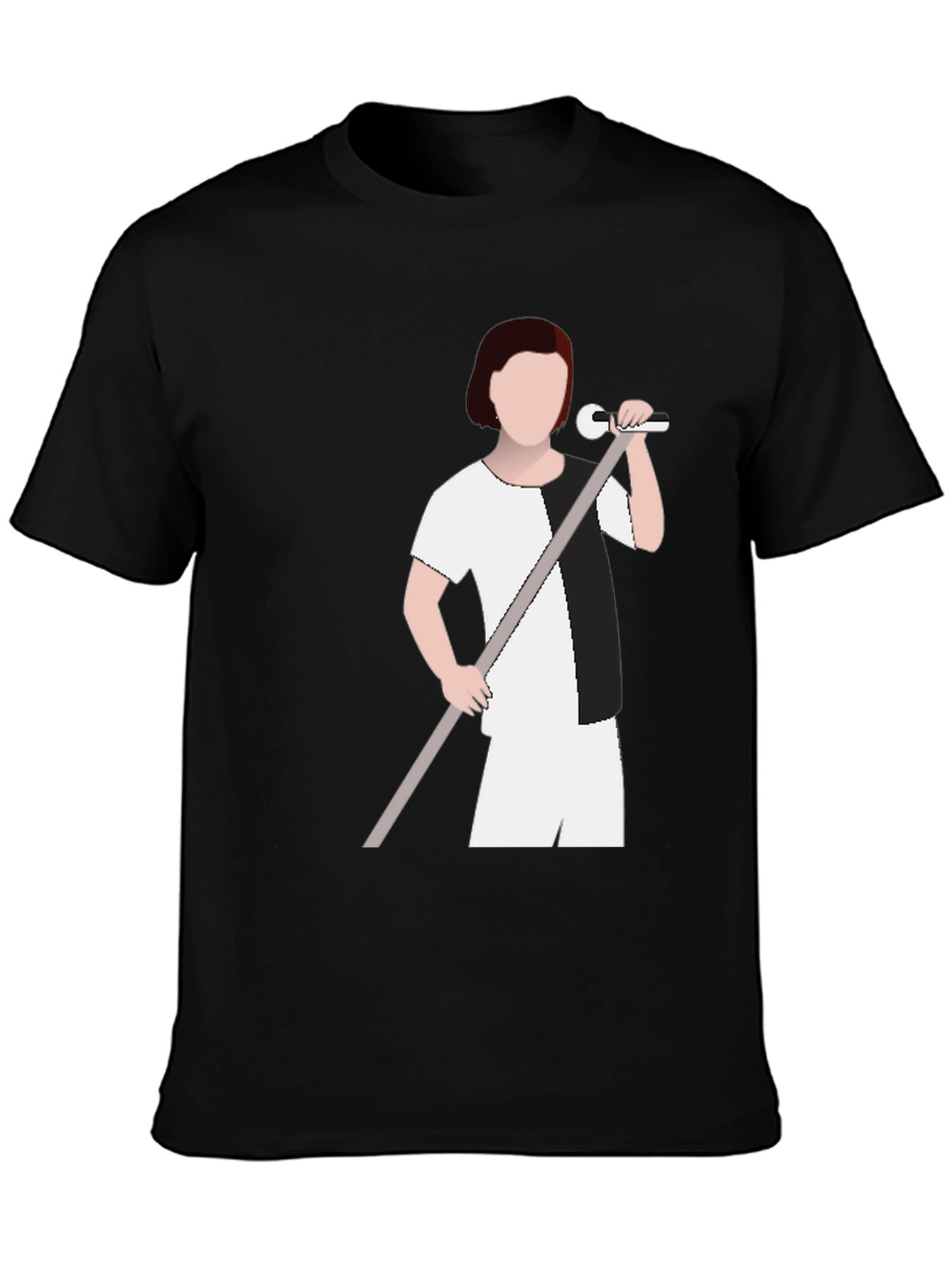 Monochrome Singer Graphic T-Shirt - Modern Tee