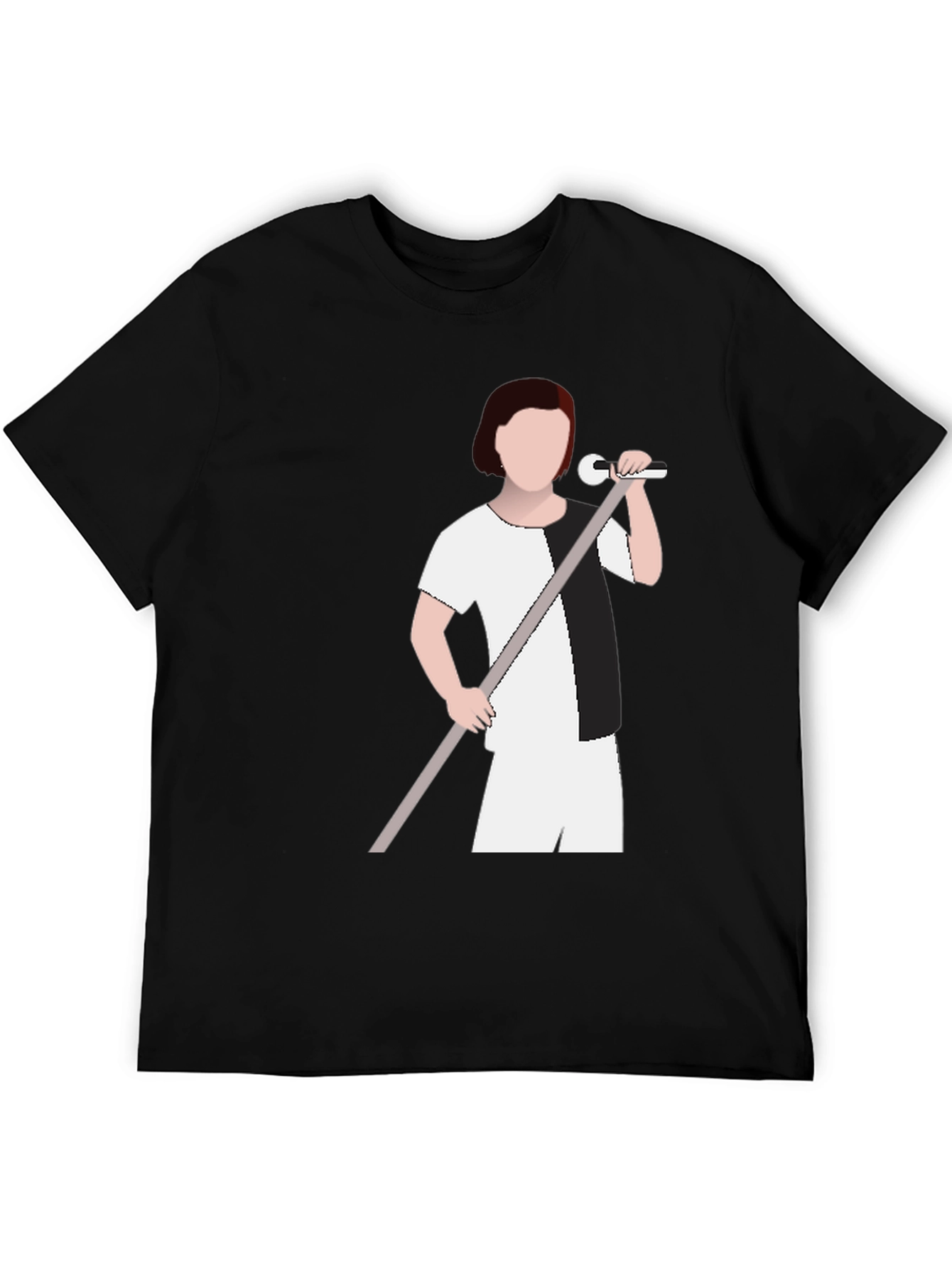 Monochrome Singer Graphic T-Shirt - Modern Tee