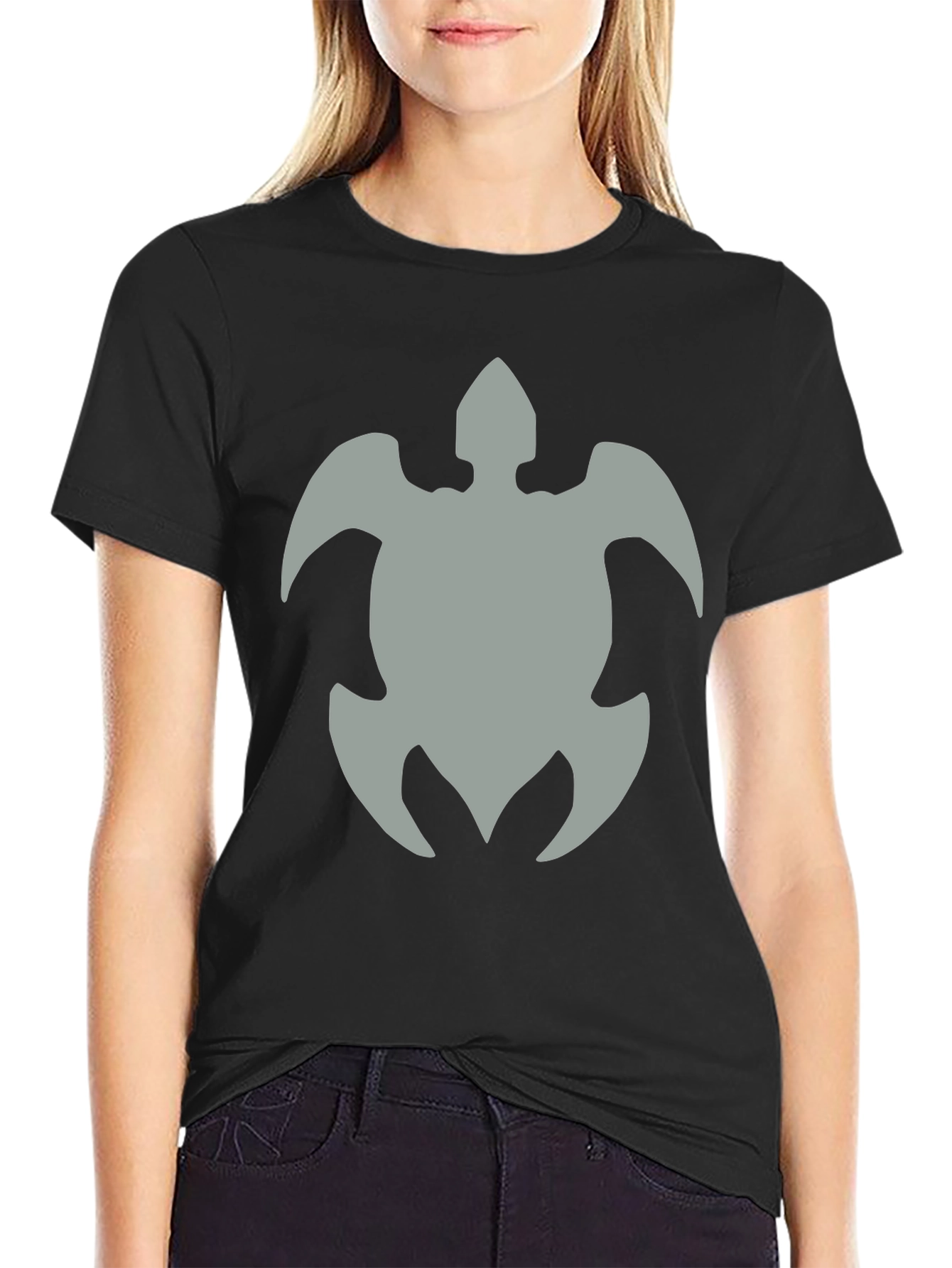 Turtle Graphic Black T-Shirt