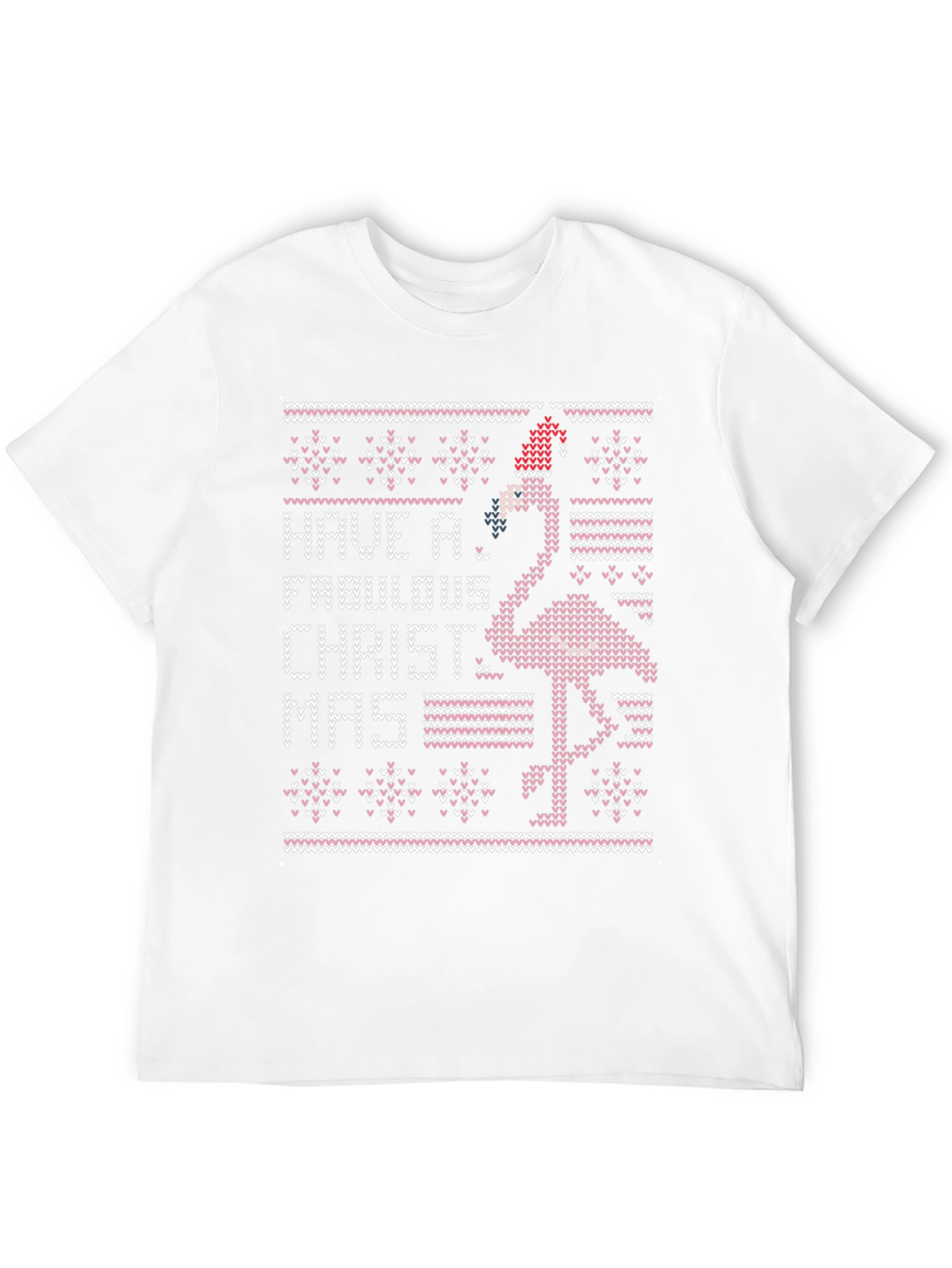 Christmas Flamingo Ugly Sweater T-Shirt