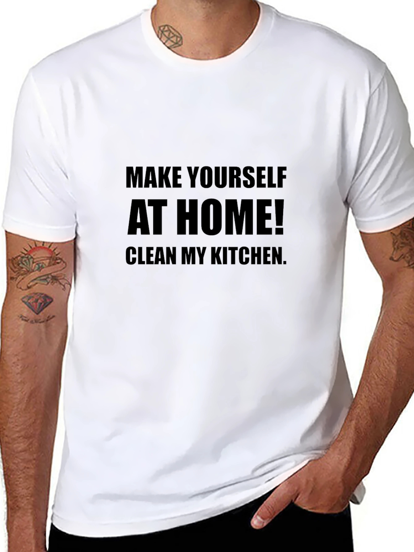 Make Yourself At Home Funny Graphic T-Shirt