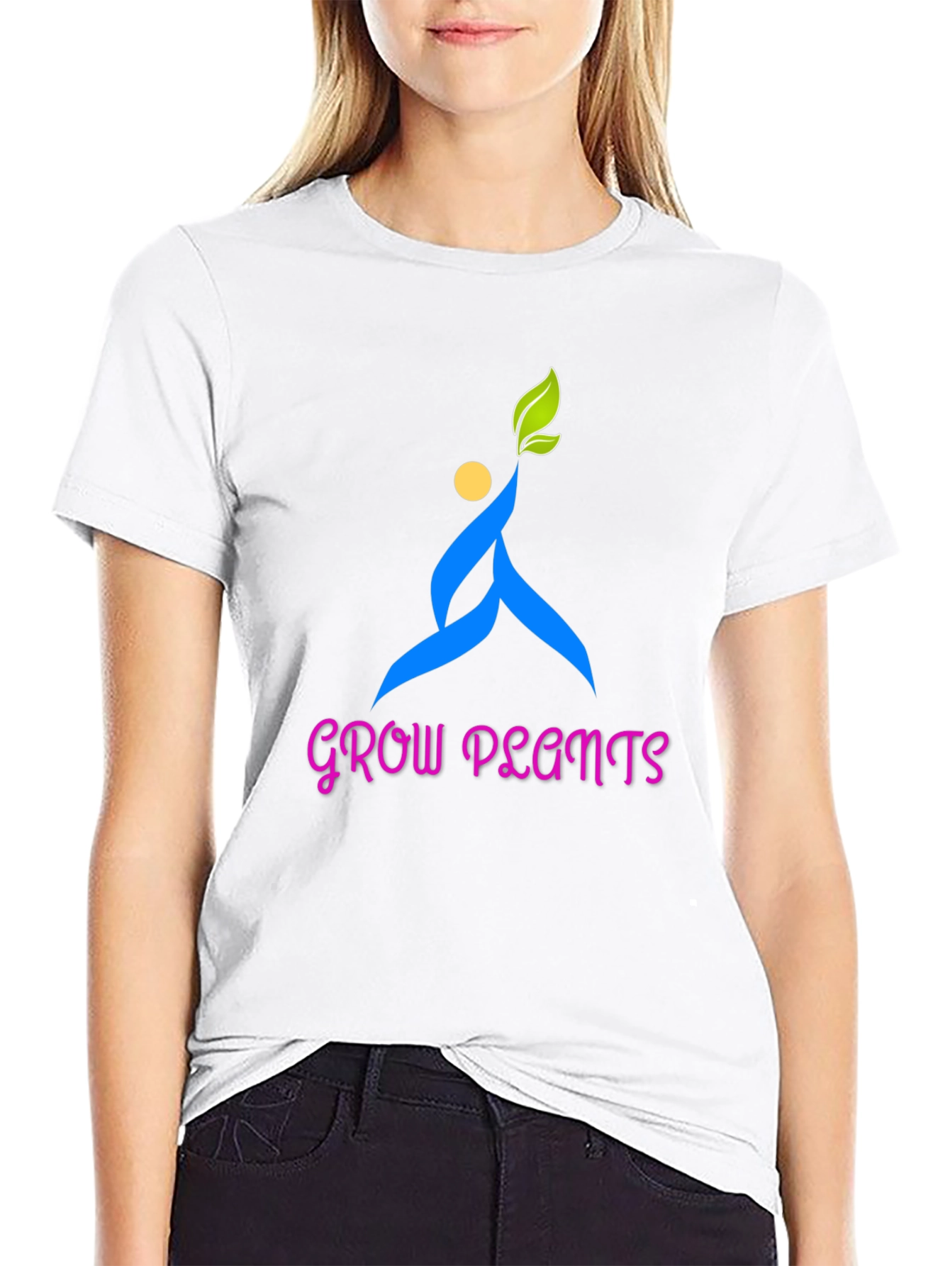 Grow Plants Black Graphic Tee