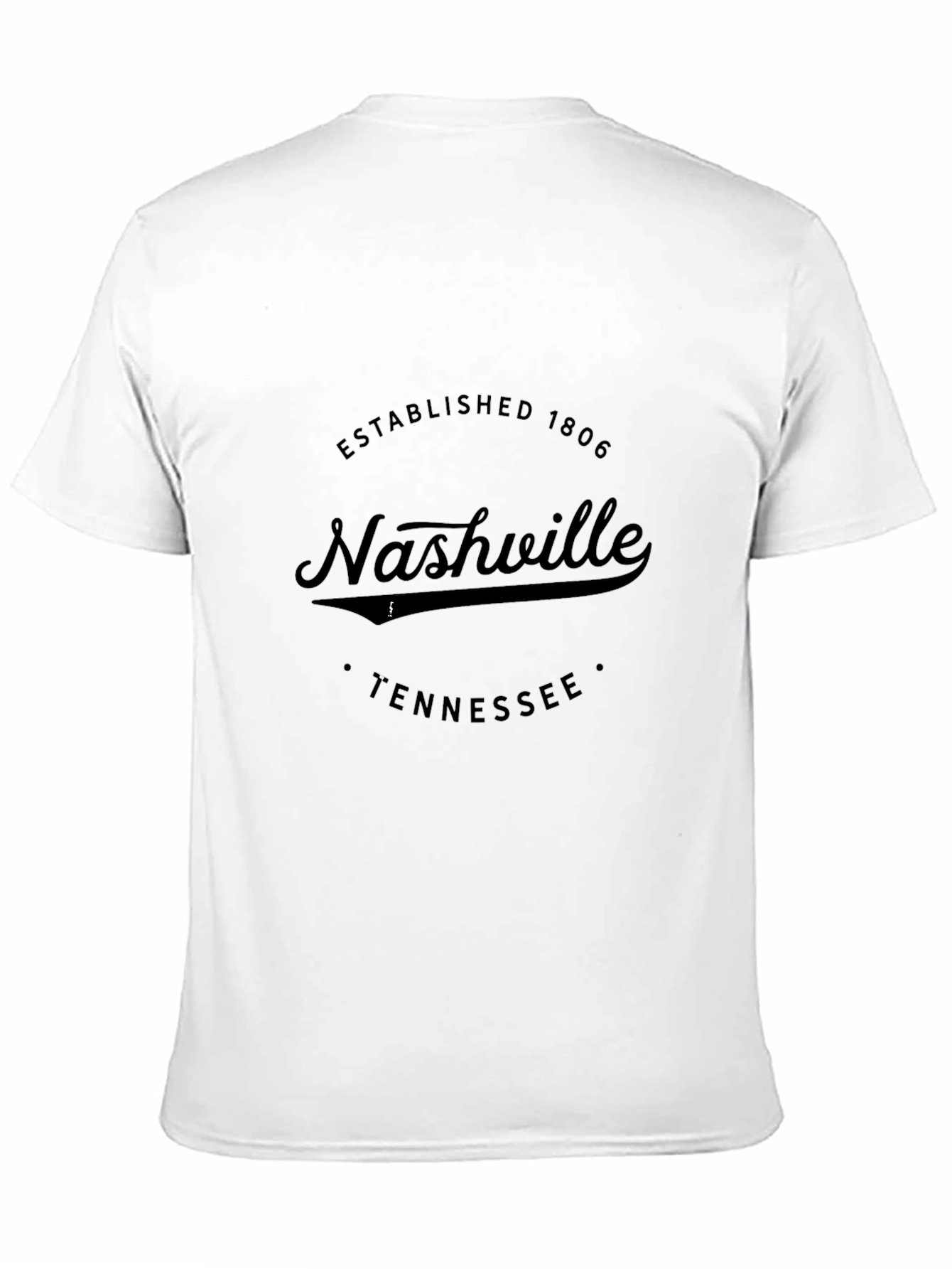 Nashville Tennessee Black Graphic T-Shirt