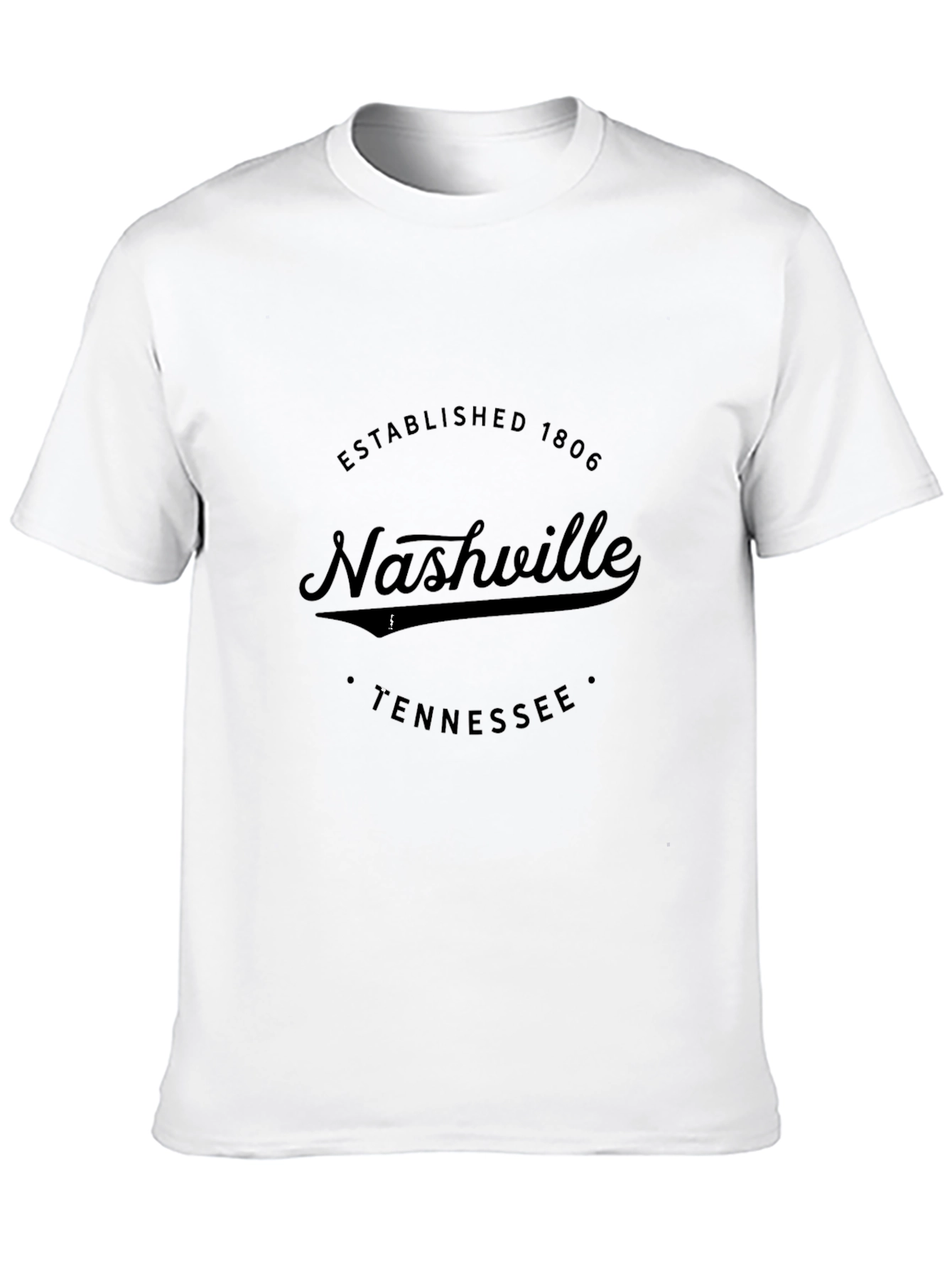 Nashville Tennessee Black Graphic T-Shirt