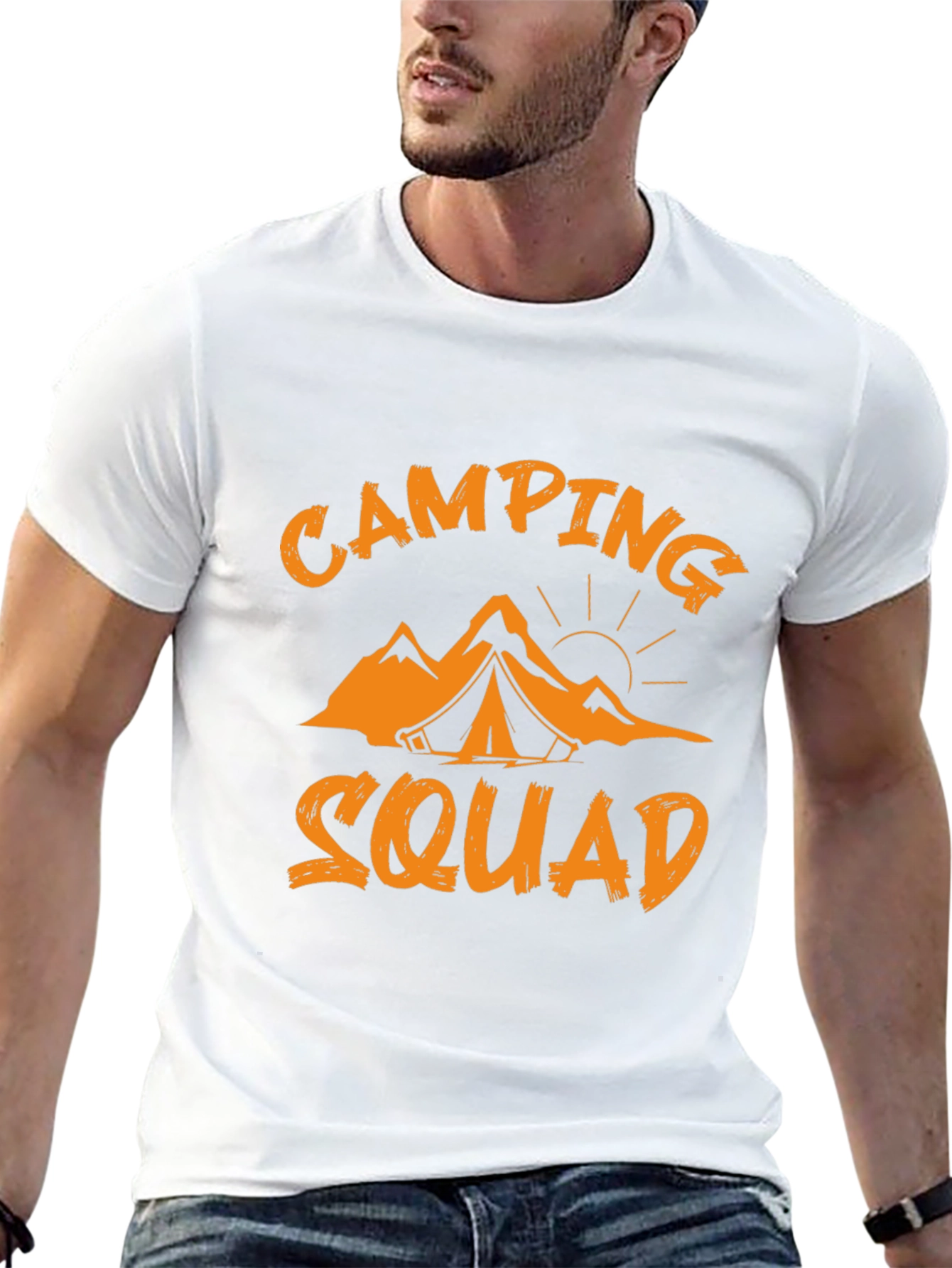 Camping Squad Graphic Tee - Black
