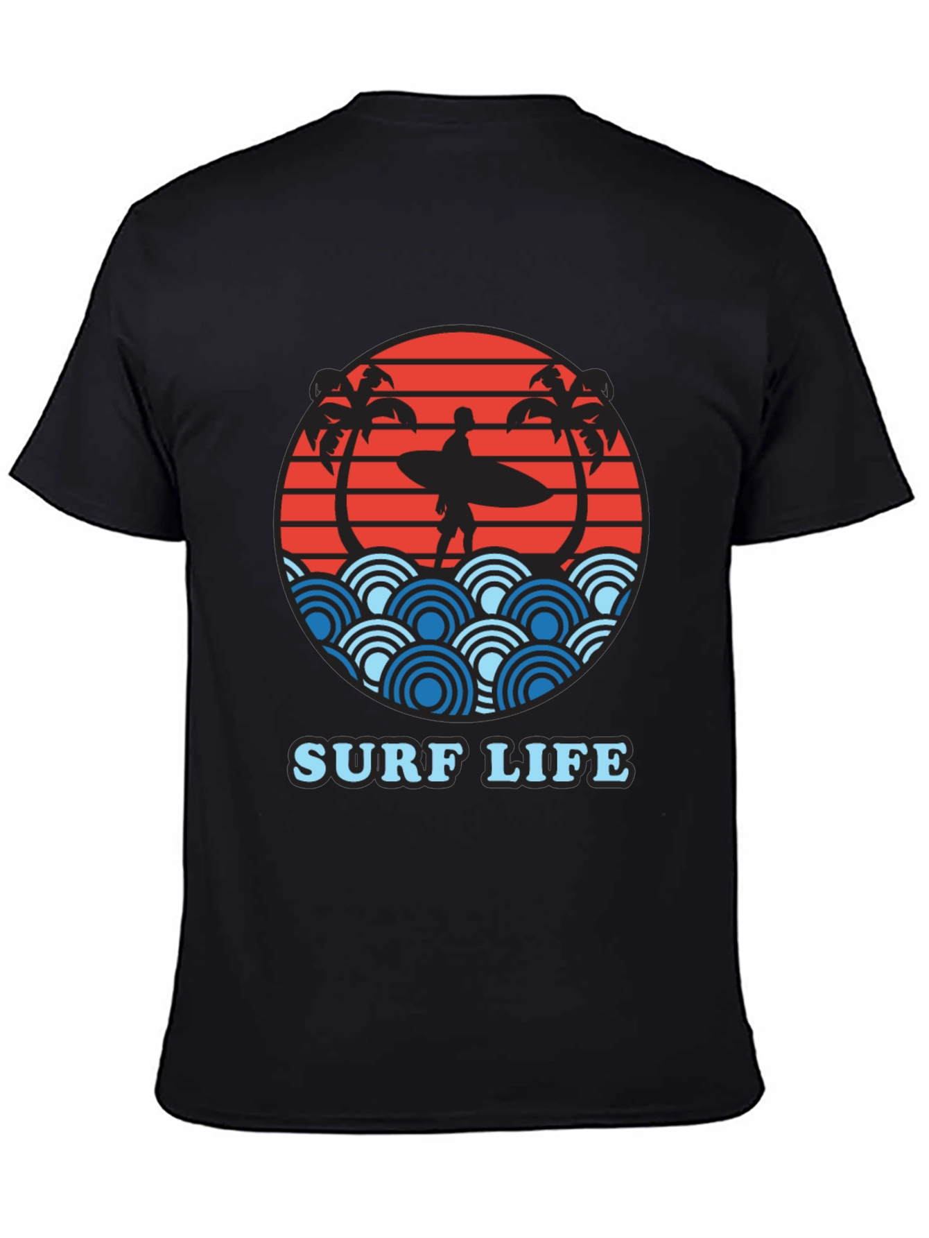 Surf Life Graphic Tee - Summer Beach T-Shirt