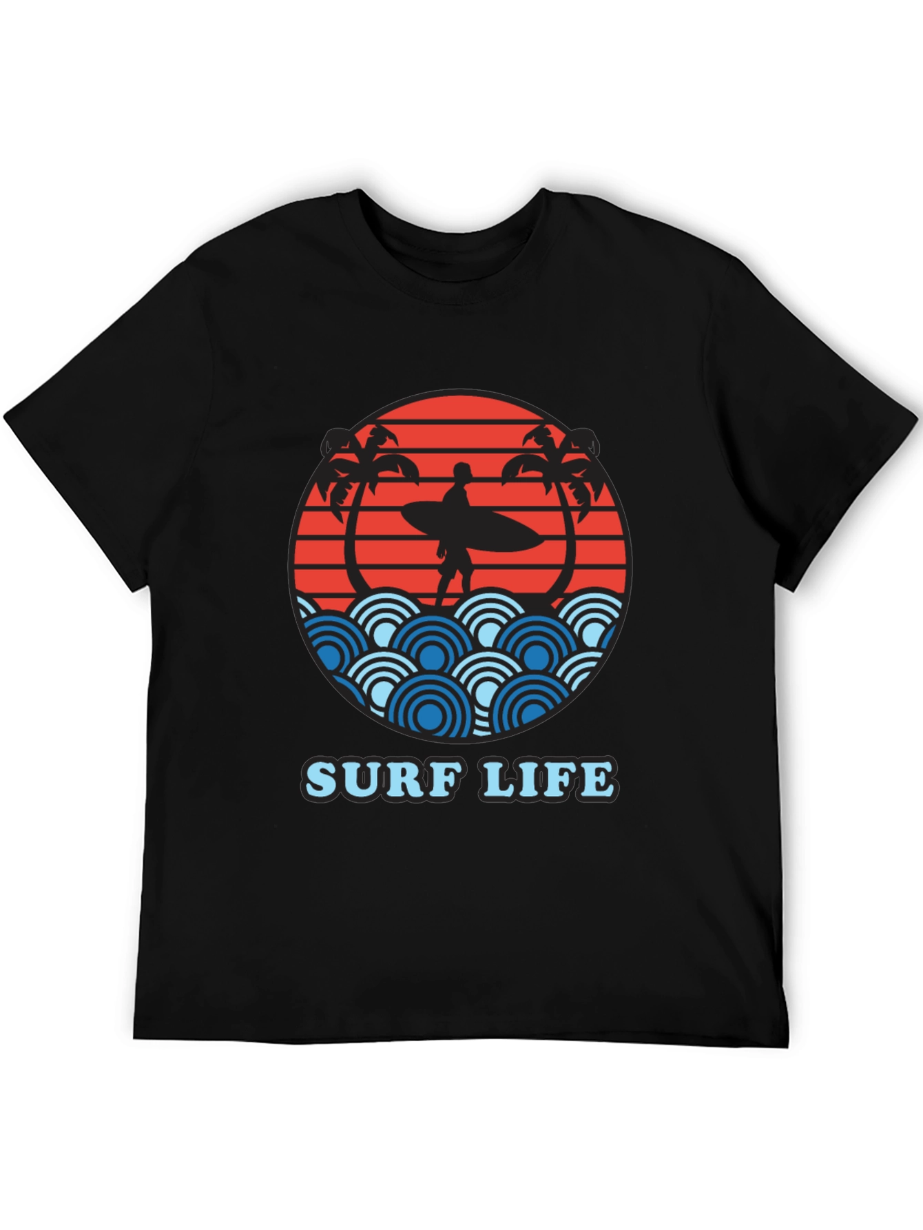 Surf Life Graphic Tee - Summer Beach T-Shirt