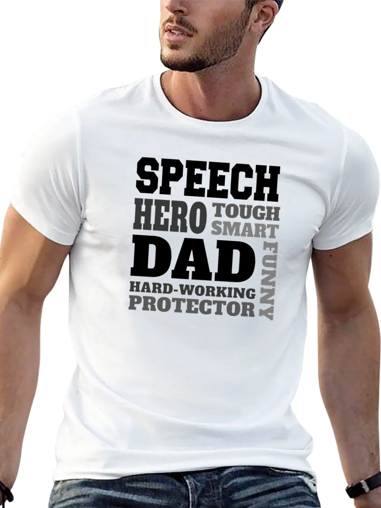 Speech Hero Dad T-Shirt | Fathers Day Gift