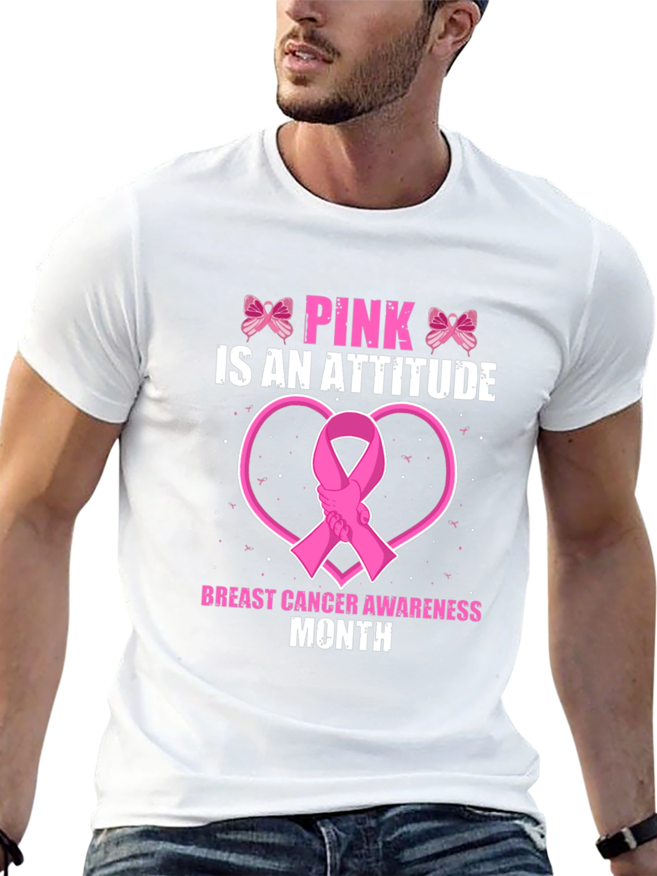 Pink is an Attitude Breast Cancer Awareness T-Shirt