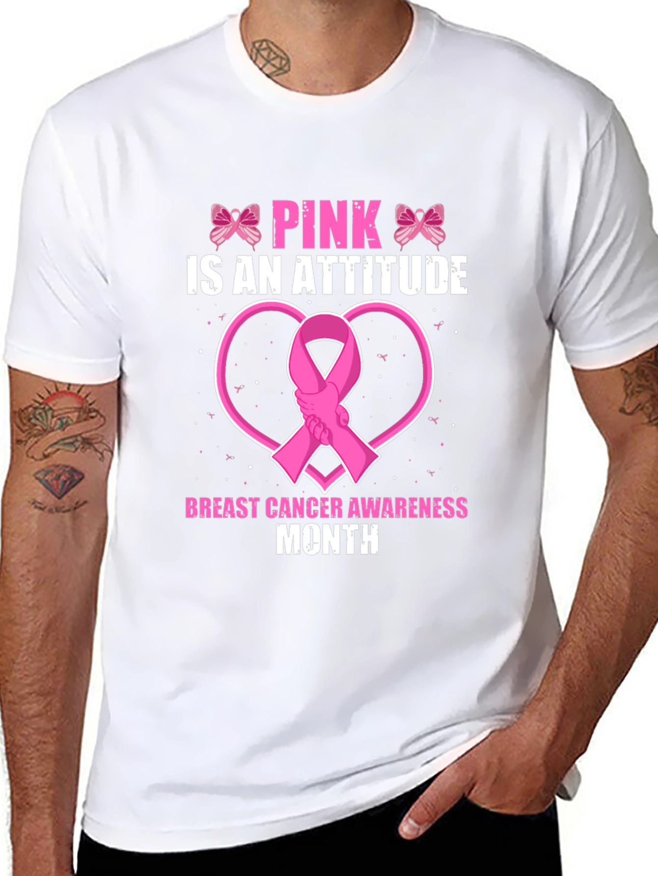 Pink is an Attitude Breast Cancer Awareness T-Shirt