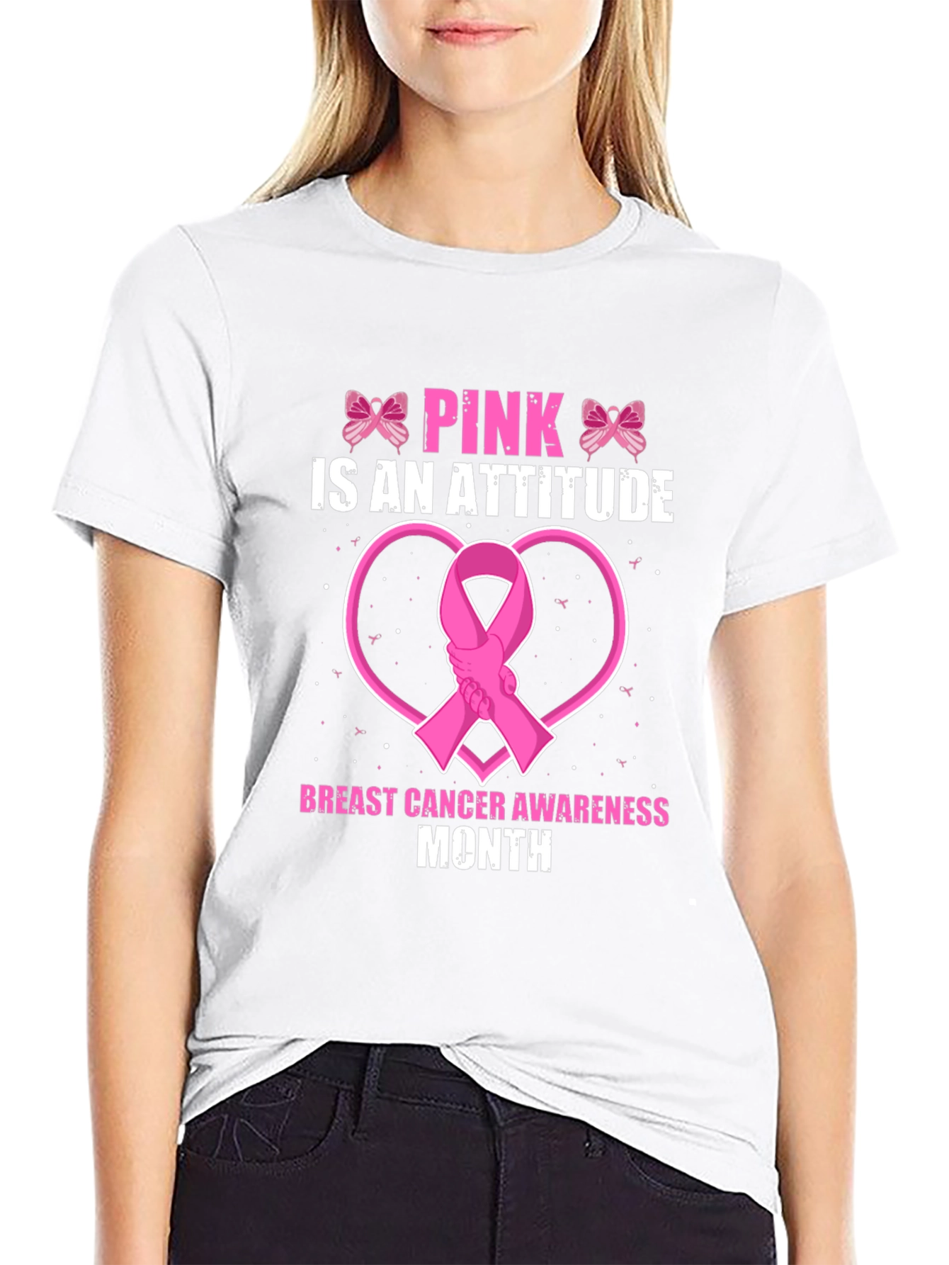Pink is an Attitude Breast Cancer Awareness T-Shirt