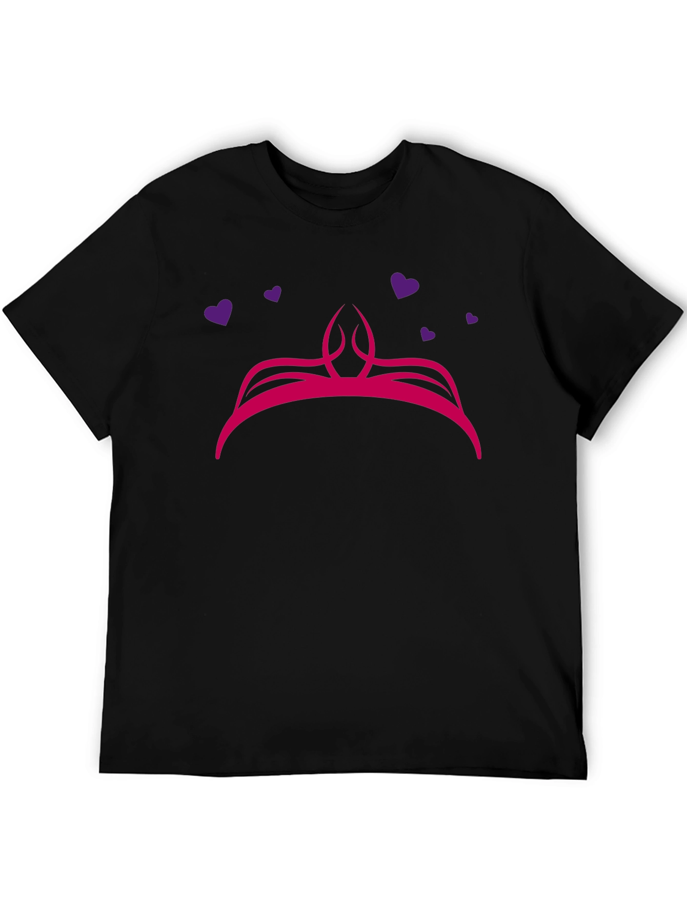 Princess Crown Graphic Tee - Cute Novelty Shirt