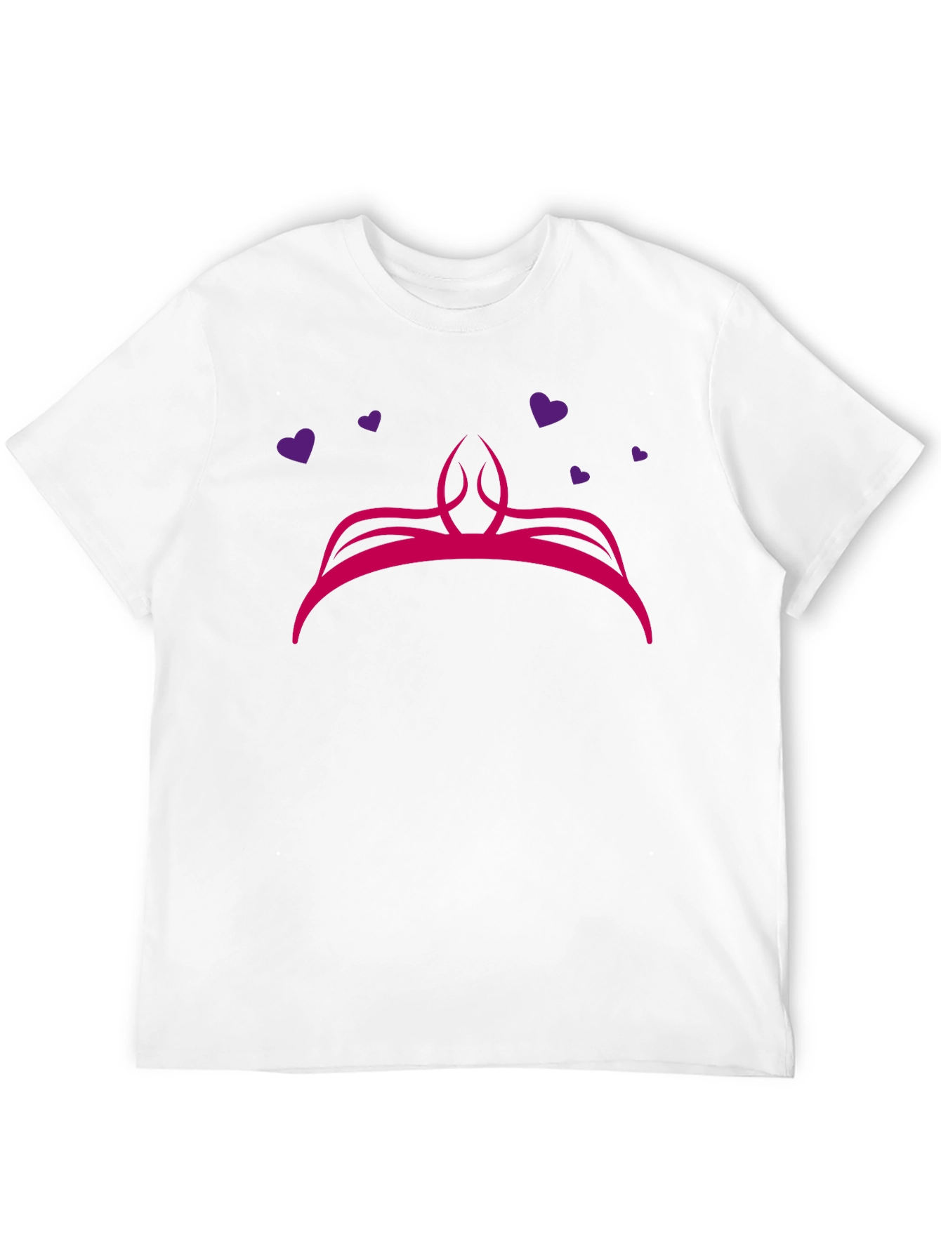 Princess Crown Graphic Tee - Cute Novelty Shirt