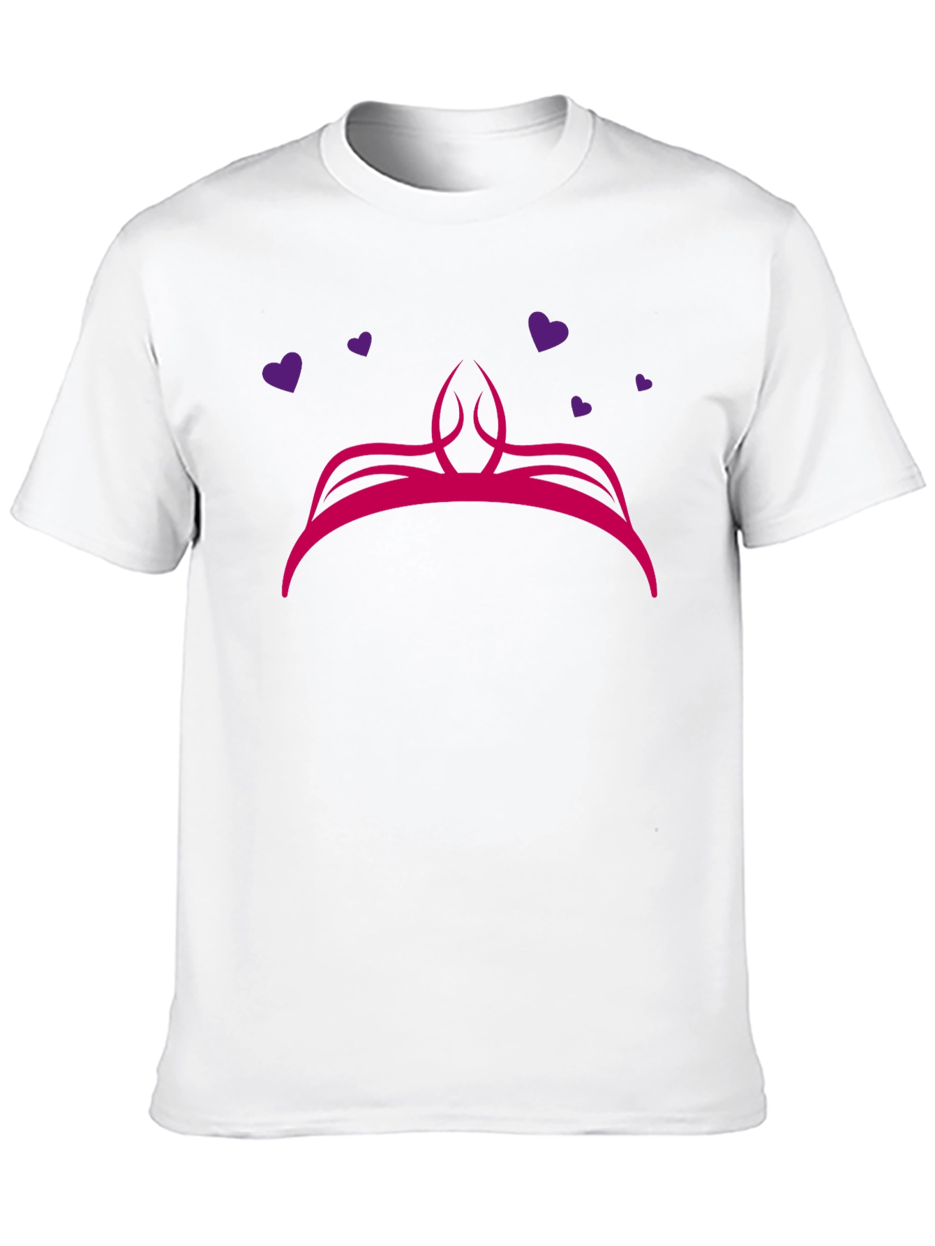 Princess Crown Graphic Tee - Cute Novelty Shirt