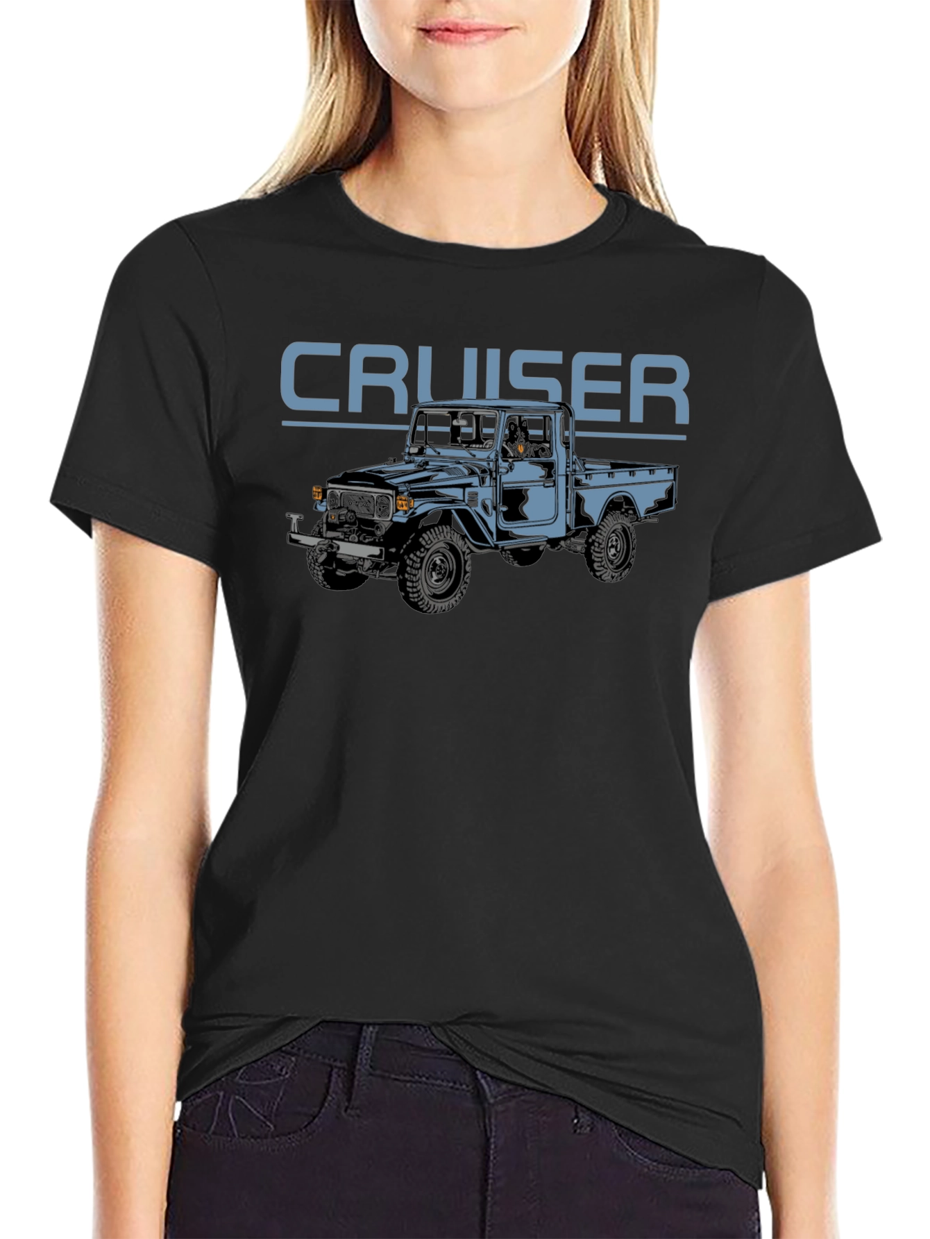 Cruiser Truck Graphic Tee - Black