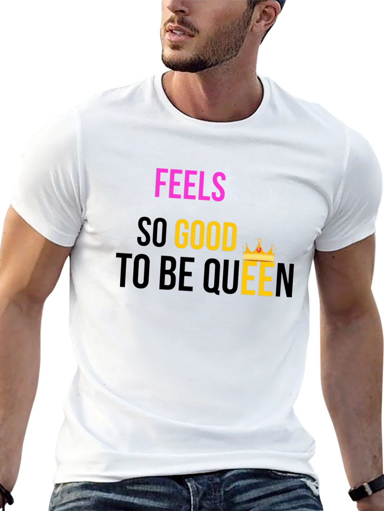 Feels So Good To Be Queen Black T-Shirt