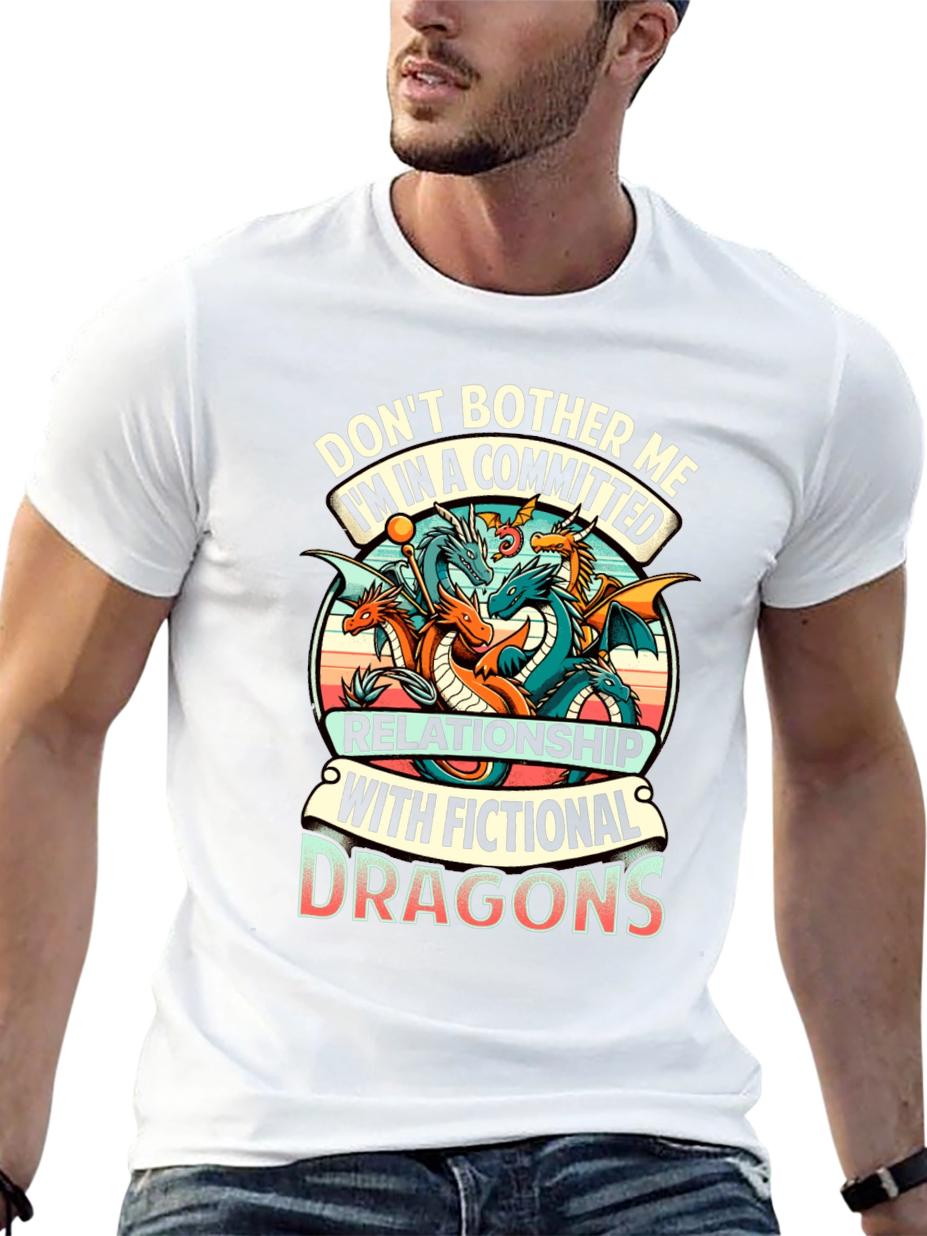 Fictional Dragons Graphic Tee - Gamer Shirt