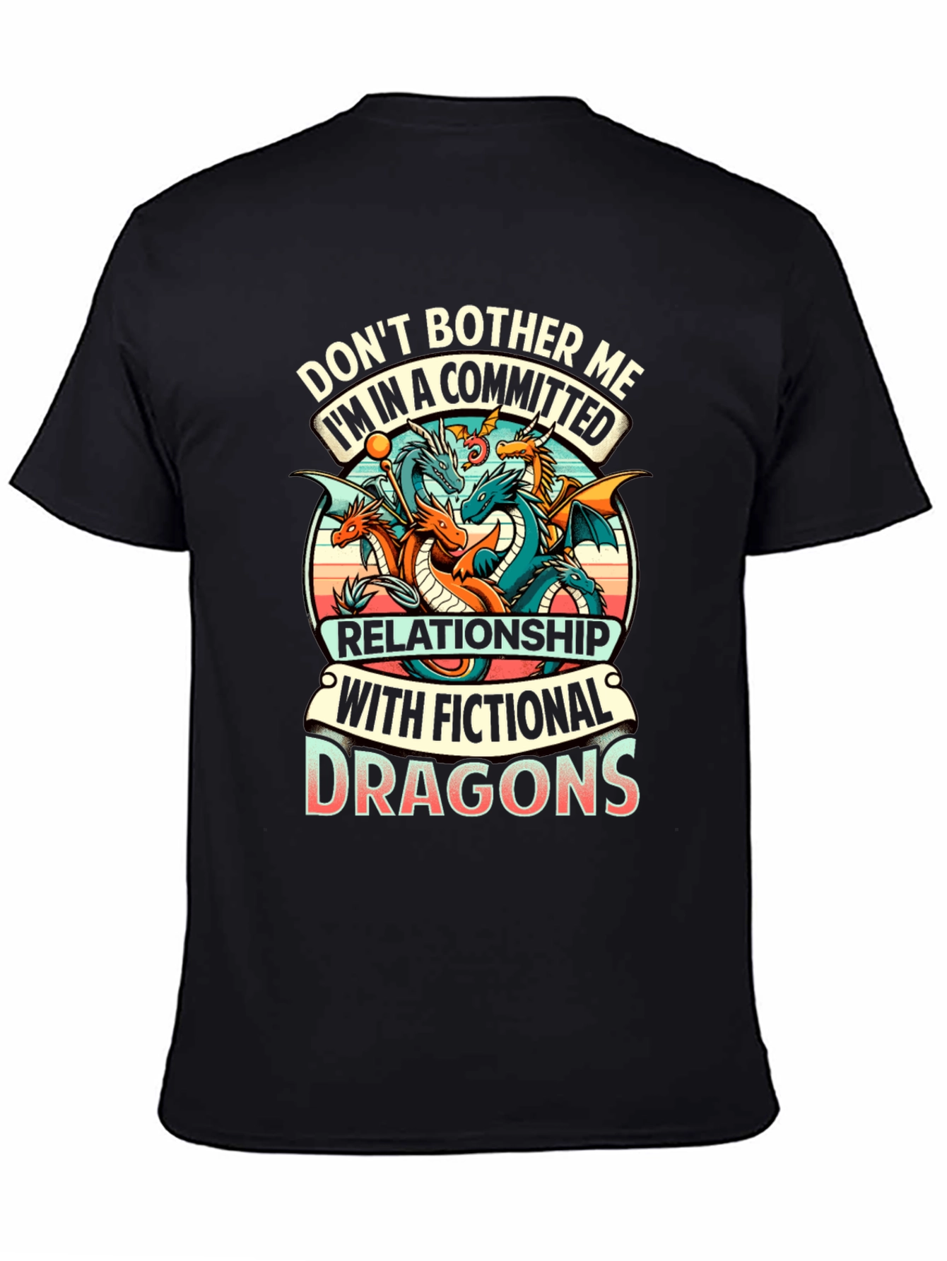 Fictional Dragons Graphic Tee - Gamer Shirt