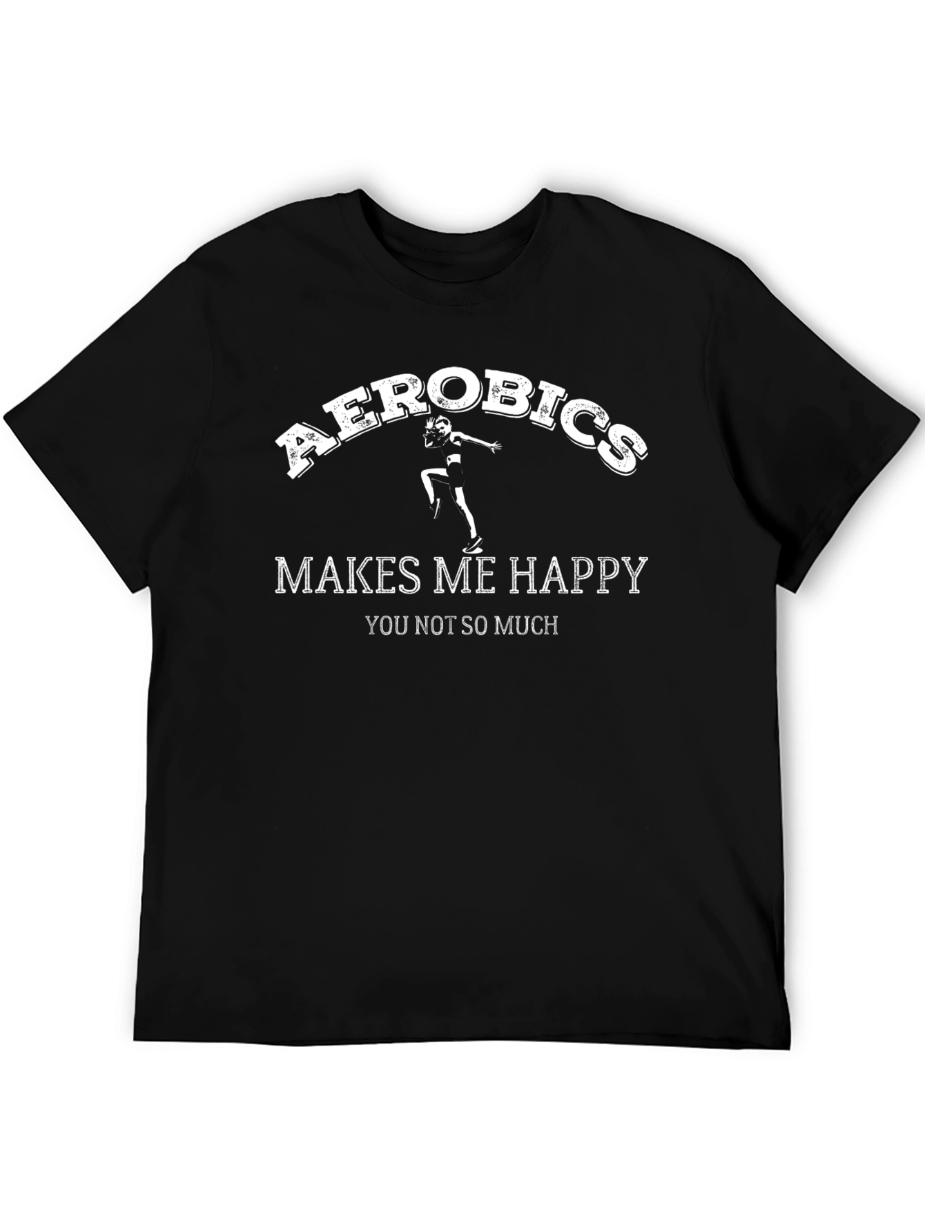 Aerobics Makes Me Happy Graphic T-Shirt