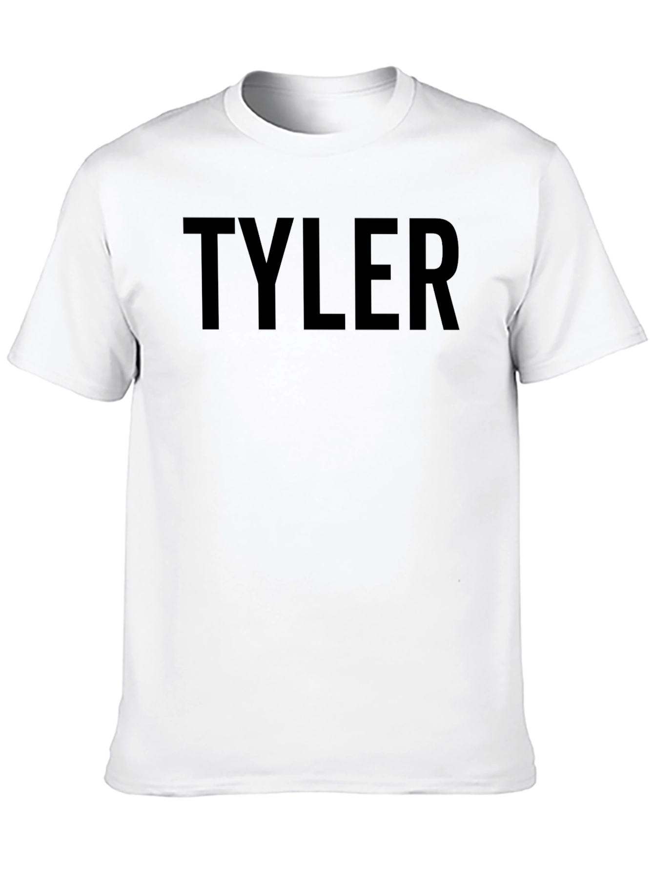 TYLER Graphic Tee - Modern Black Crewneck T-Shirt