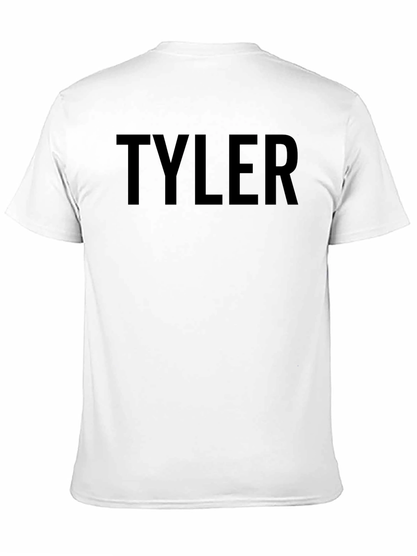 TYLER Graphic Tee - Modern Black Crewneck T-Shirt
