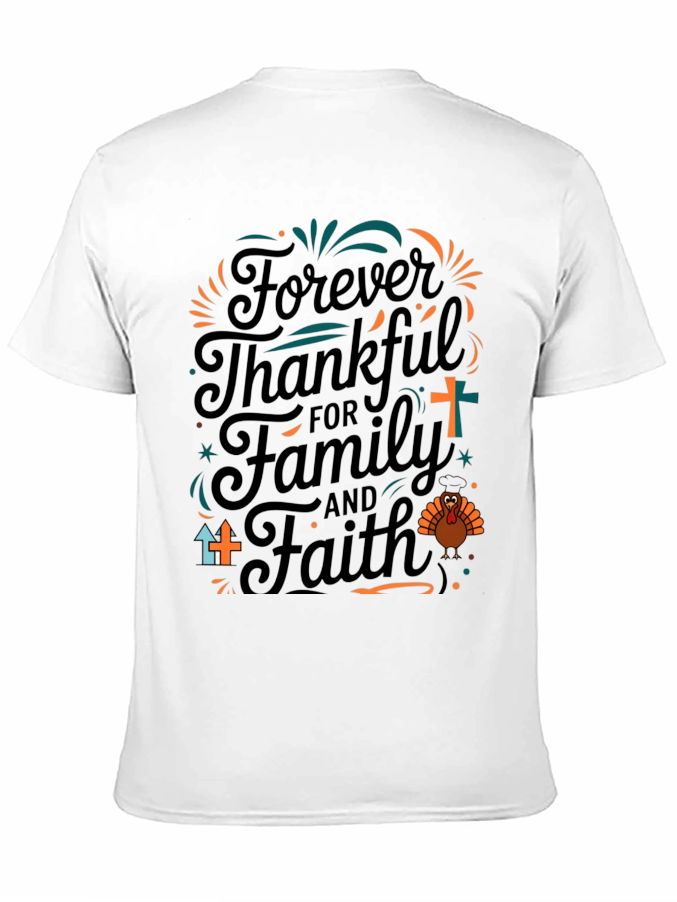 Thankful Family Faith Thanksgiving T-Shirt