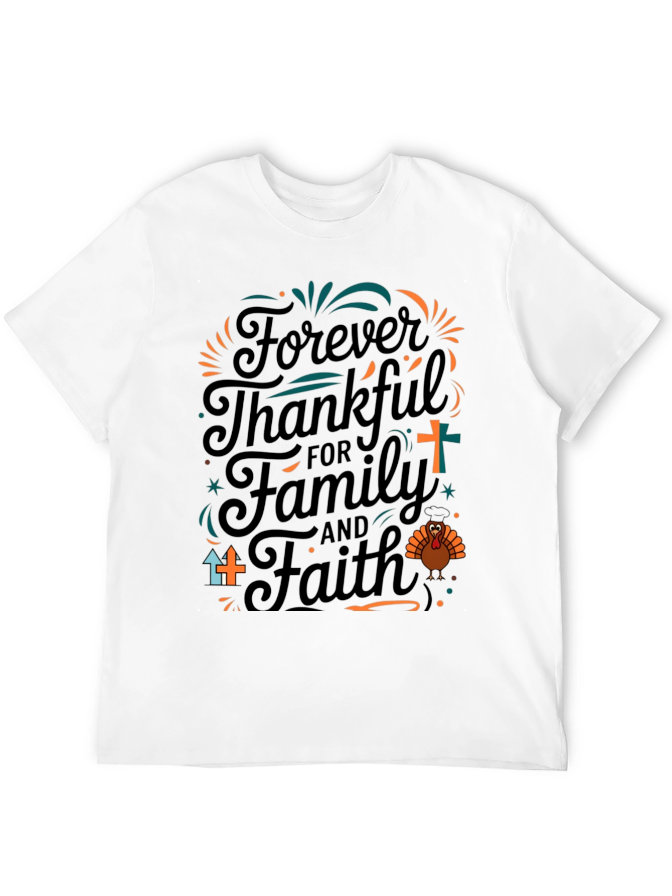 Thankful Family Faith Thanksgiving T-Shirt
