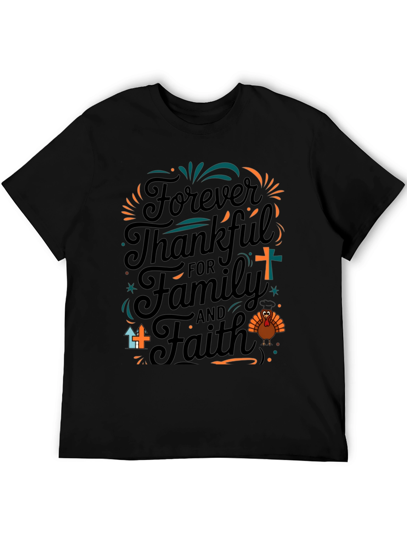Thankful Family Faith Thanksgiving T-Shirt