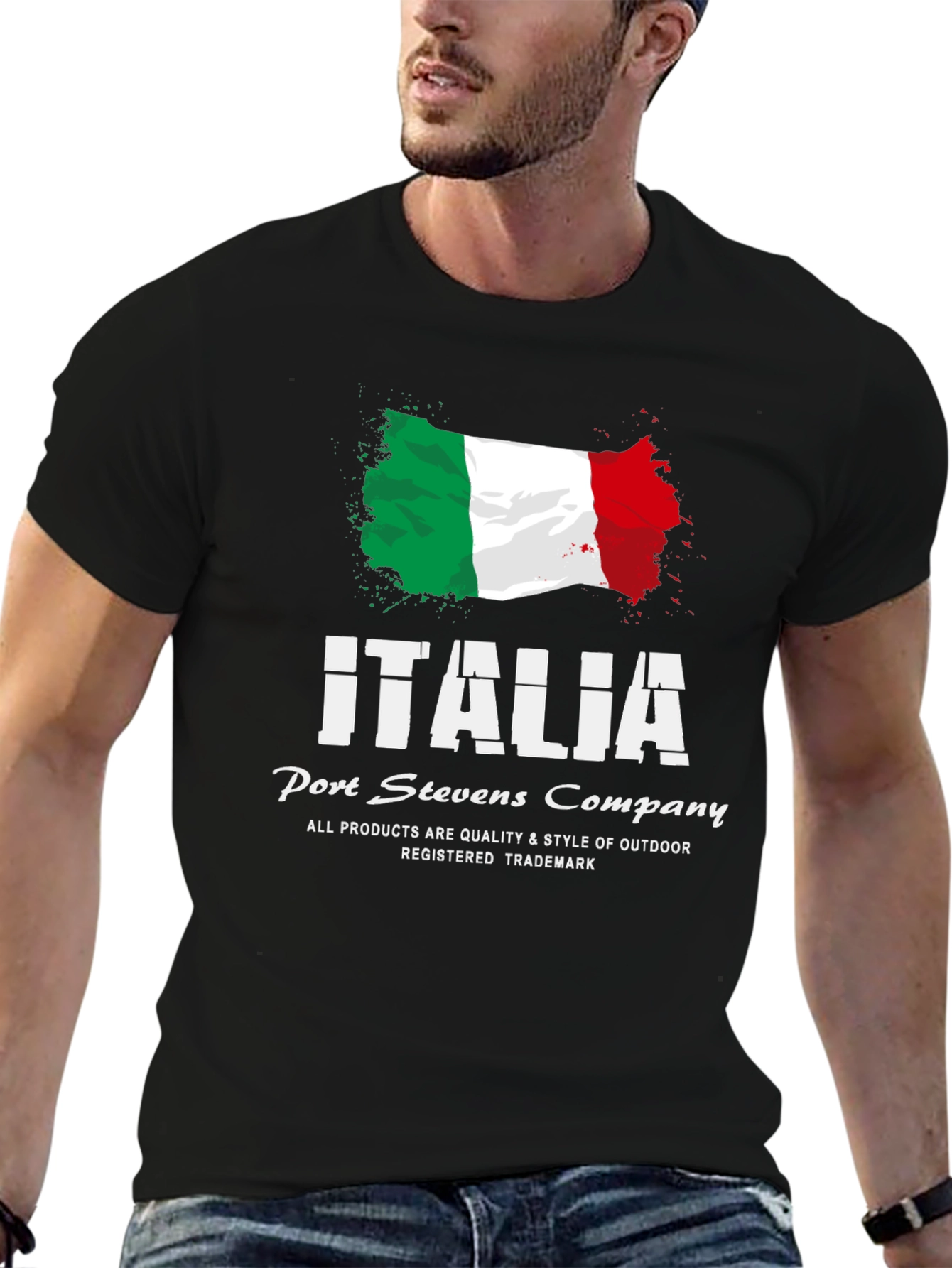 Italia Flag Graphic T-Shirt - Port Stevens Company